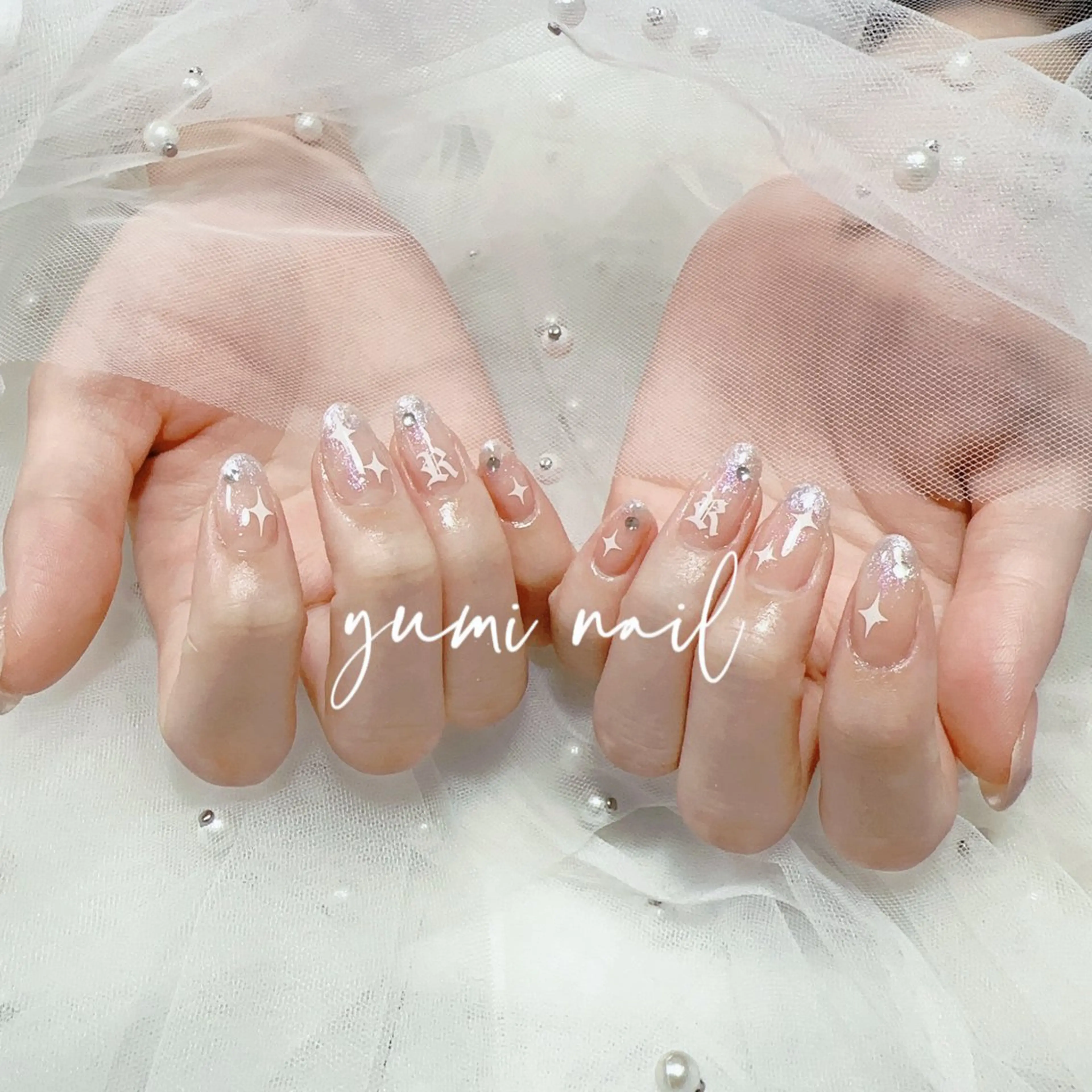 ネイル 𝐲𝐮𝐦𝐢🎀 長さ出しデザイン専門のネイルデザイン