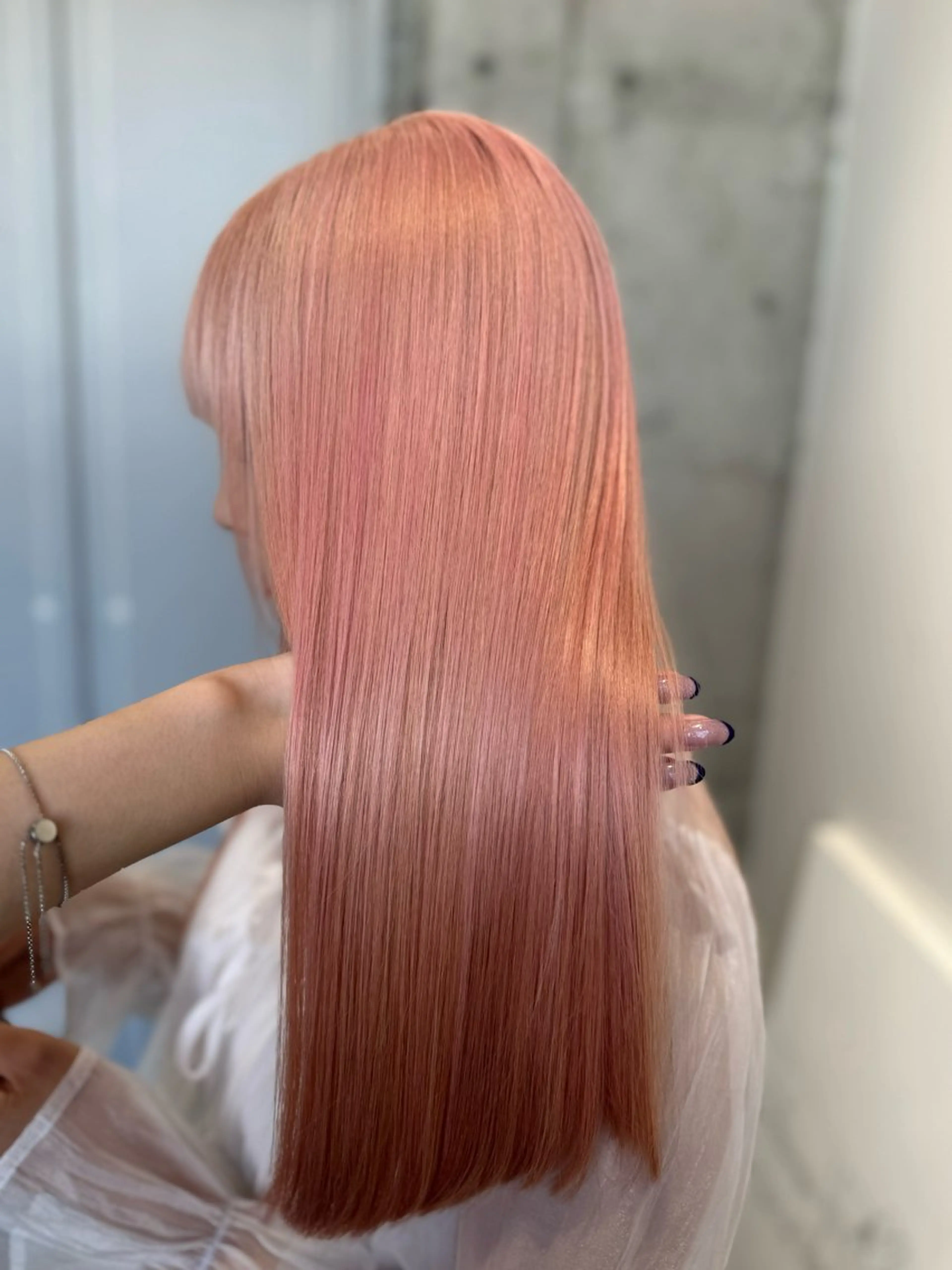 ロング ケアカラー 髪質改善 似合わせカット 【NEWI 天王寺店 】 Fukaのヘアスタイル