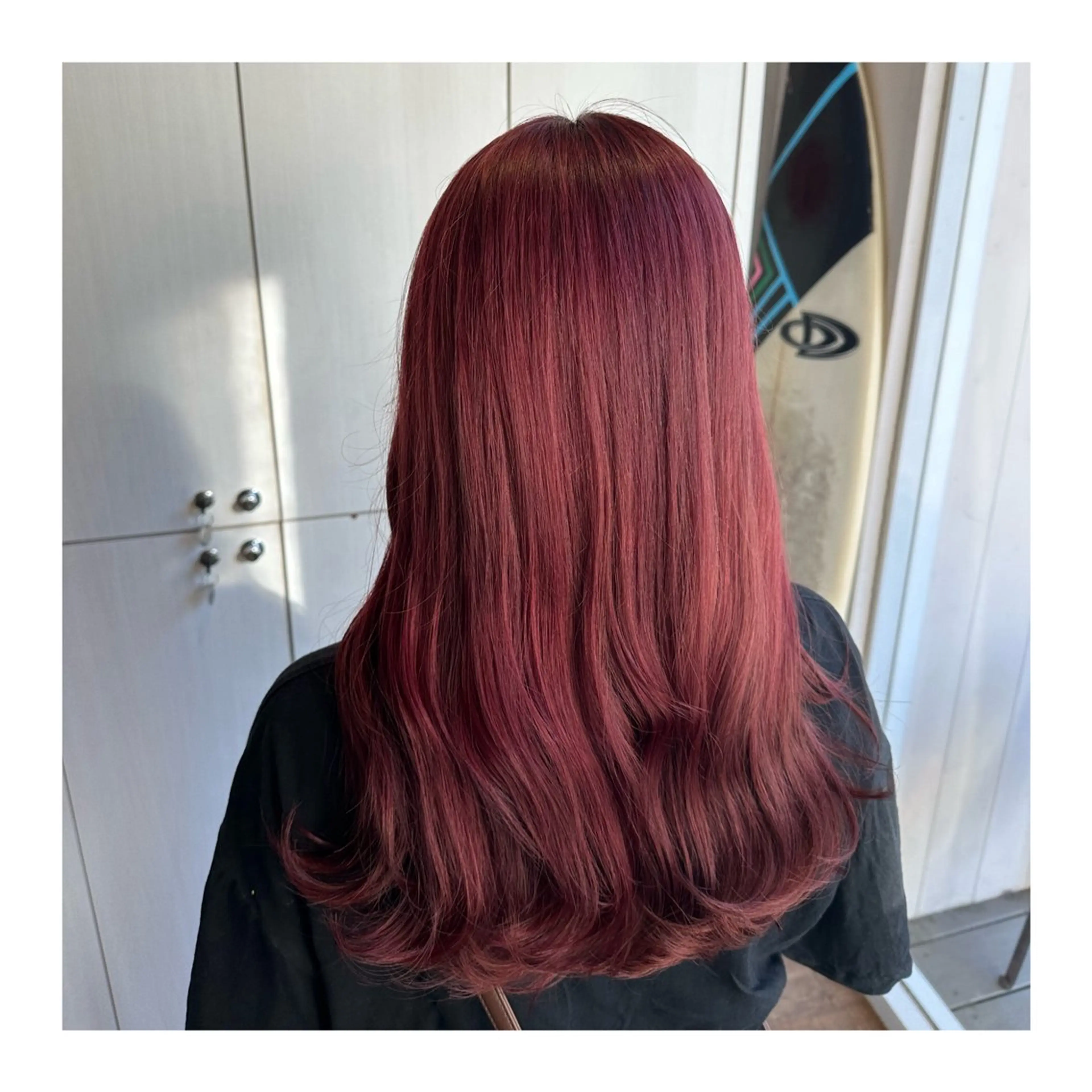 ロング カラー ヘアカラー あべ ゆうかのヘアスタイル