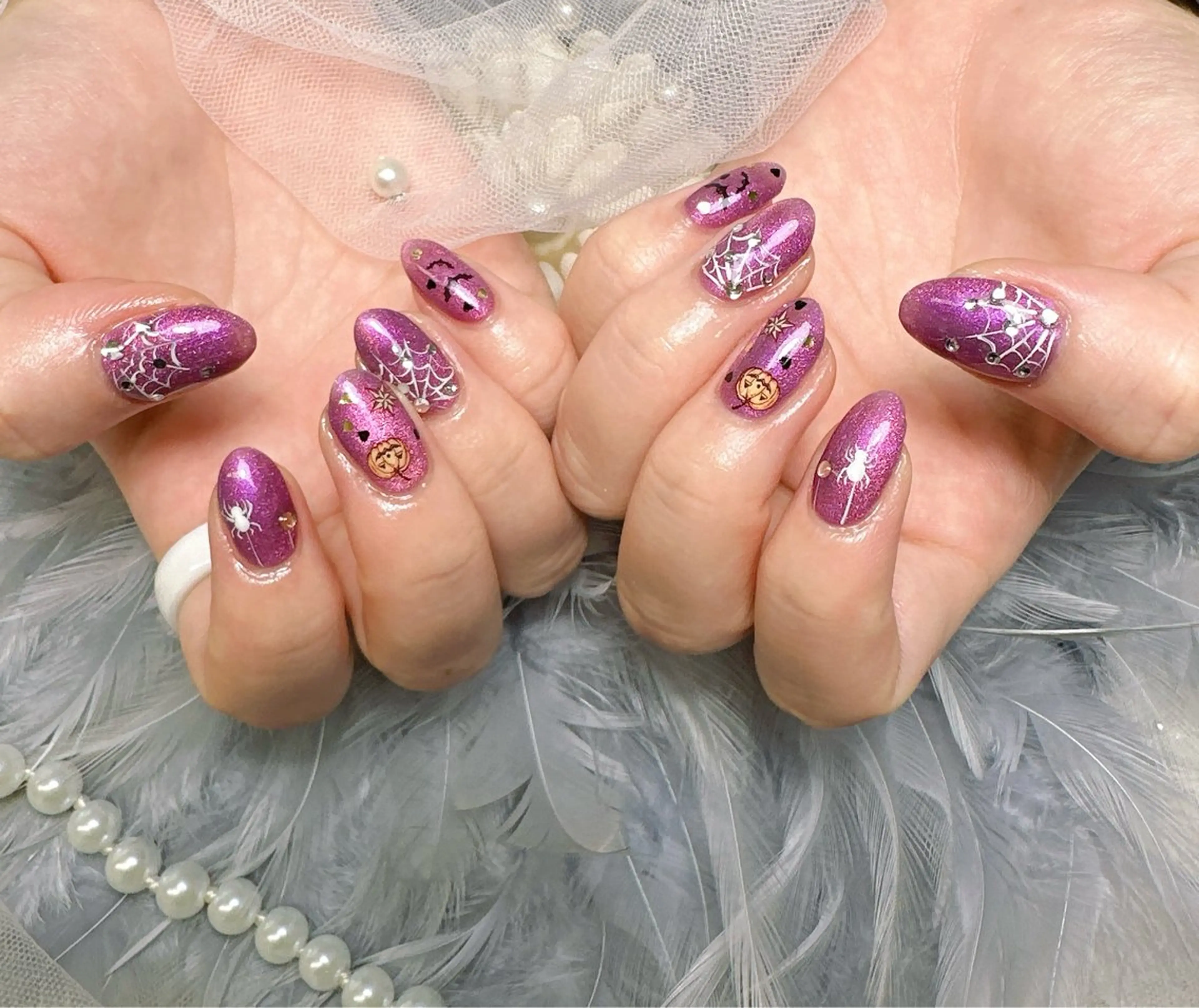 ネイル ハロウィン Pretty Nail Salon     　(ジェル&ケア)所属・Pretty Nail Salonのネイルデザイン