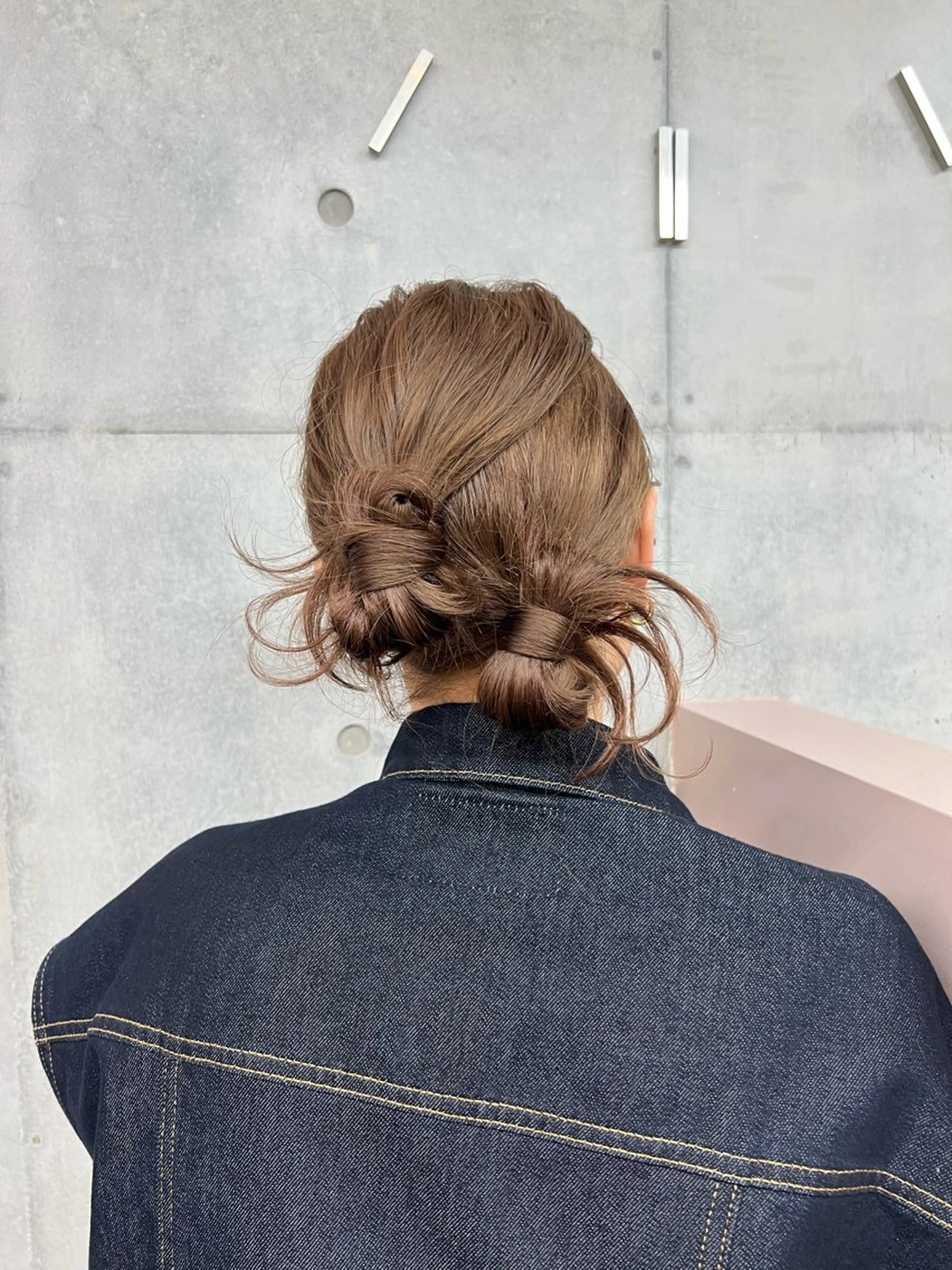 セミロング ヘアアレンジ カコ/レイヤーカット ヘアアレンジのヘアスタイル