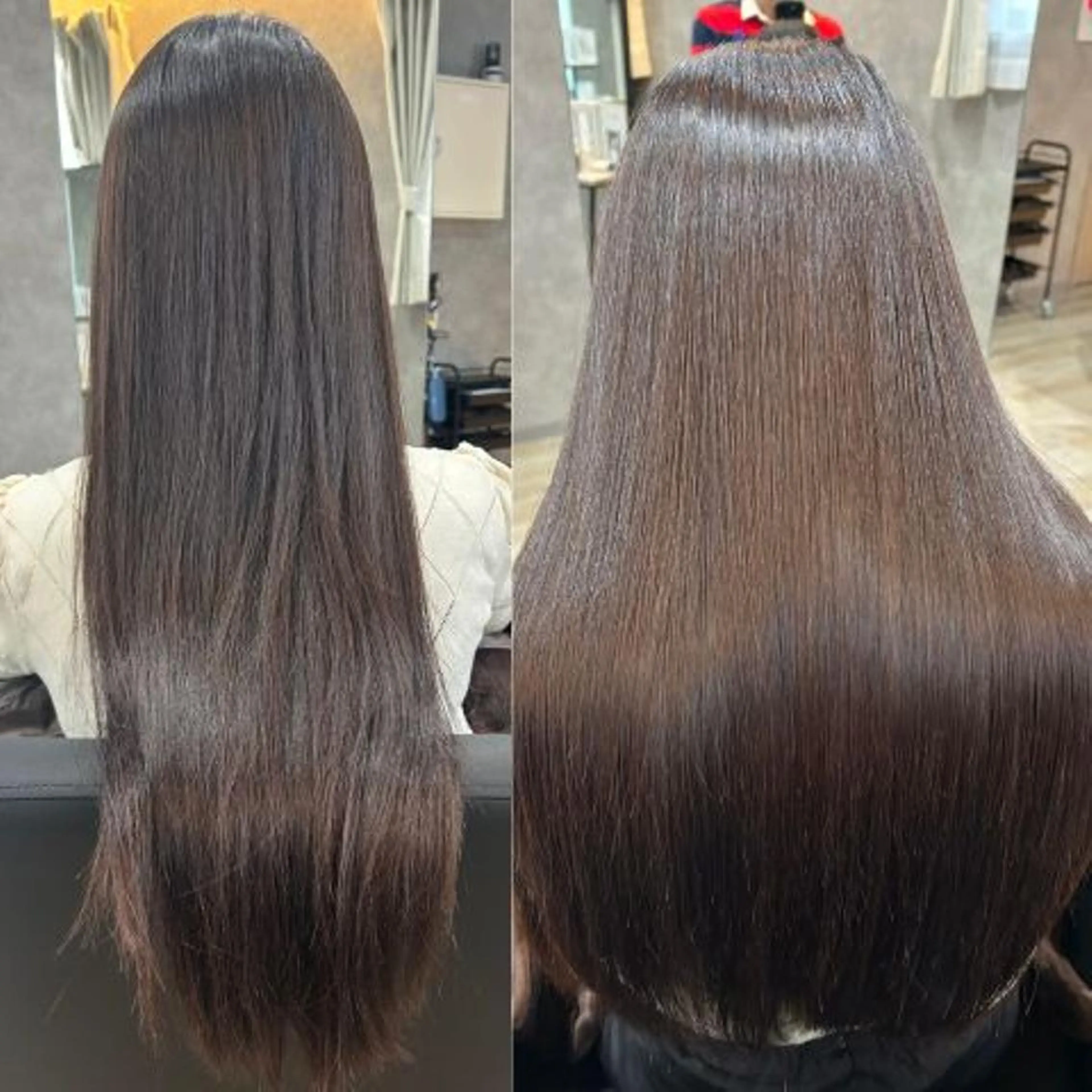 ロング カラー 髪質改善 縮毛矯正 トリートメント カット ヘアカラー 縮毛矯正 トリートメント ヘアセット さく/髪質改善× 縮毛矯正/町田のヘアスタイル