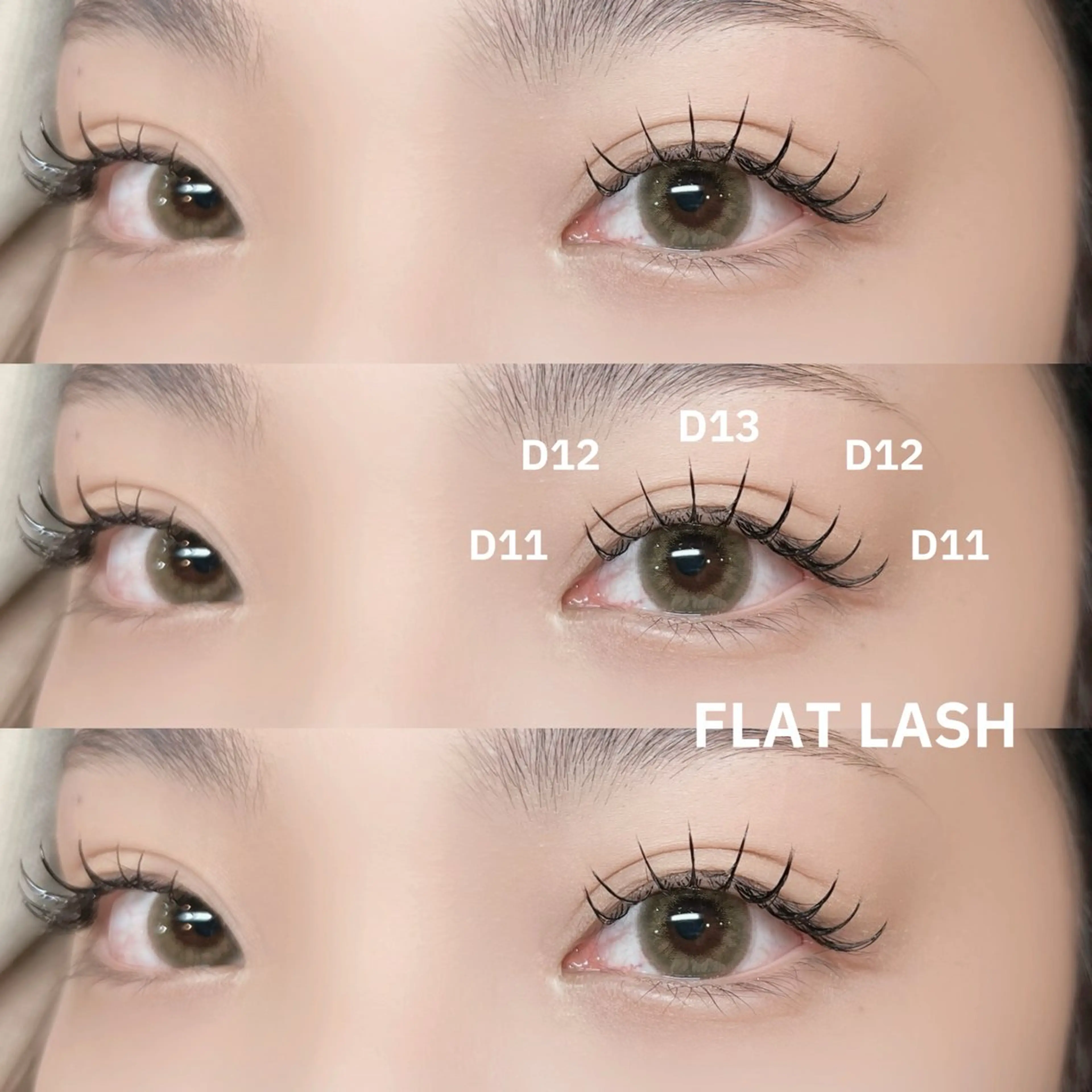 マツエク・マツパ 束感まつ毛 キュート フラットラッシュ マツエク ＊OLIVIA池袋 ＊長友のマツエク・マツパデザイン