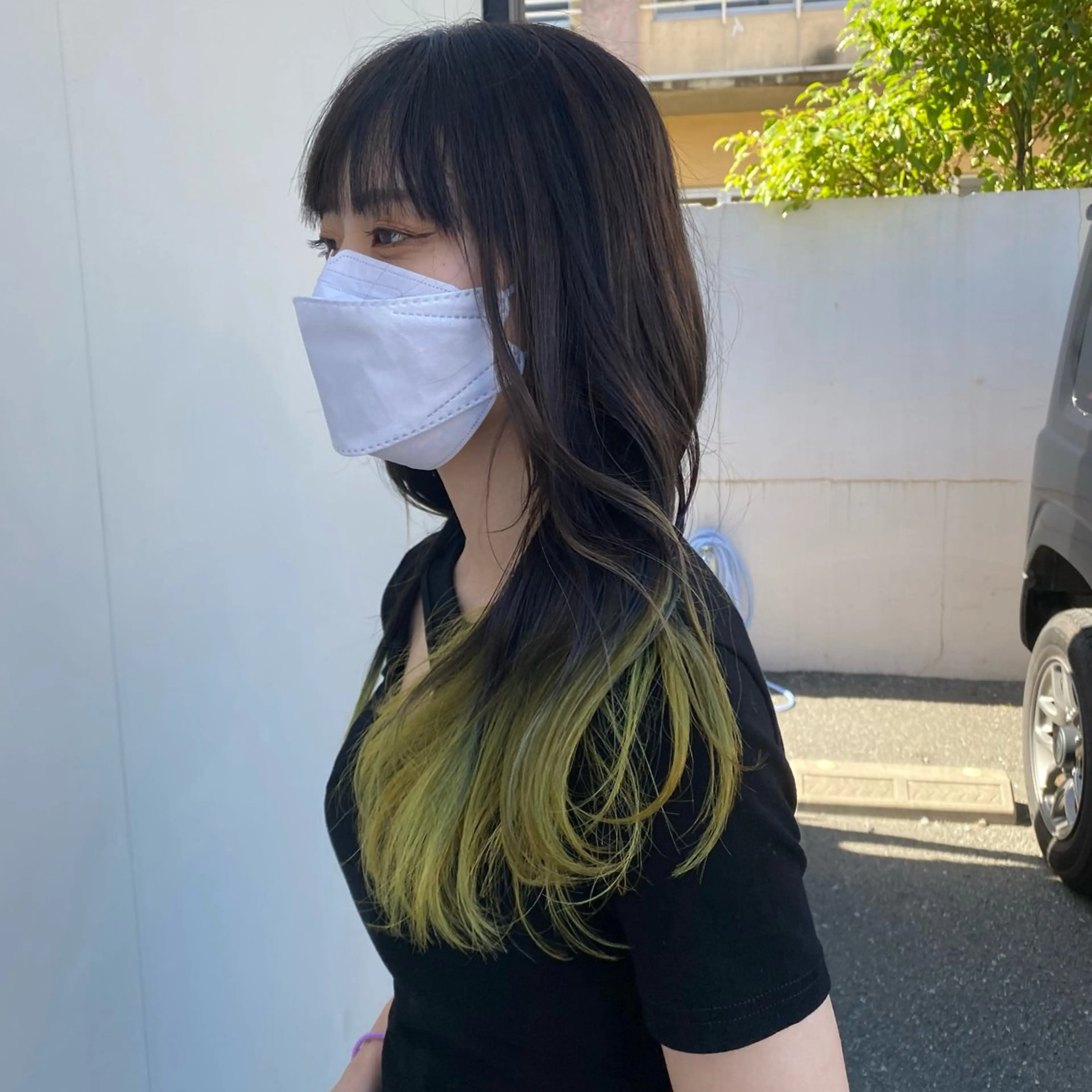 ロング カラー 惣木 菜穂のヘアスタイル