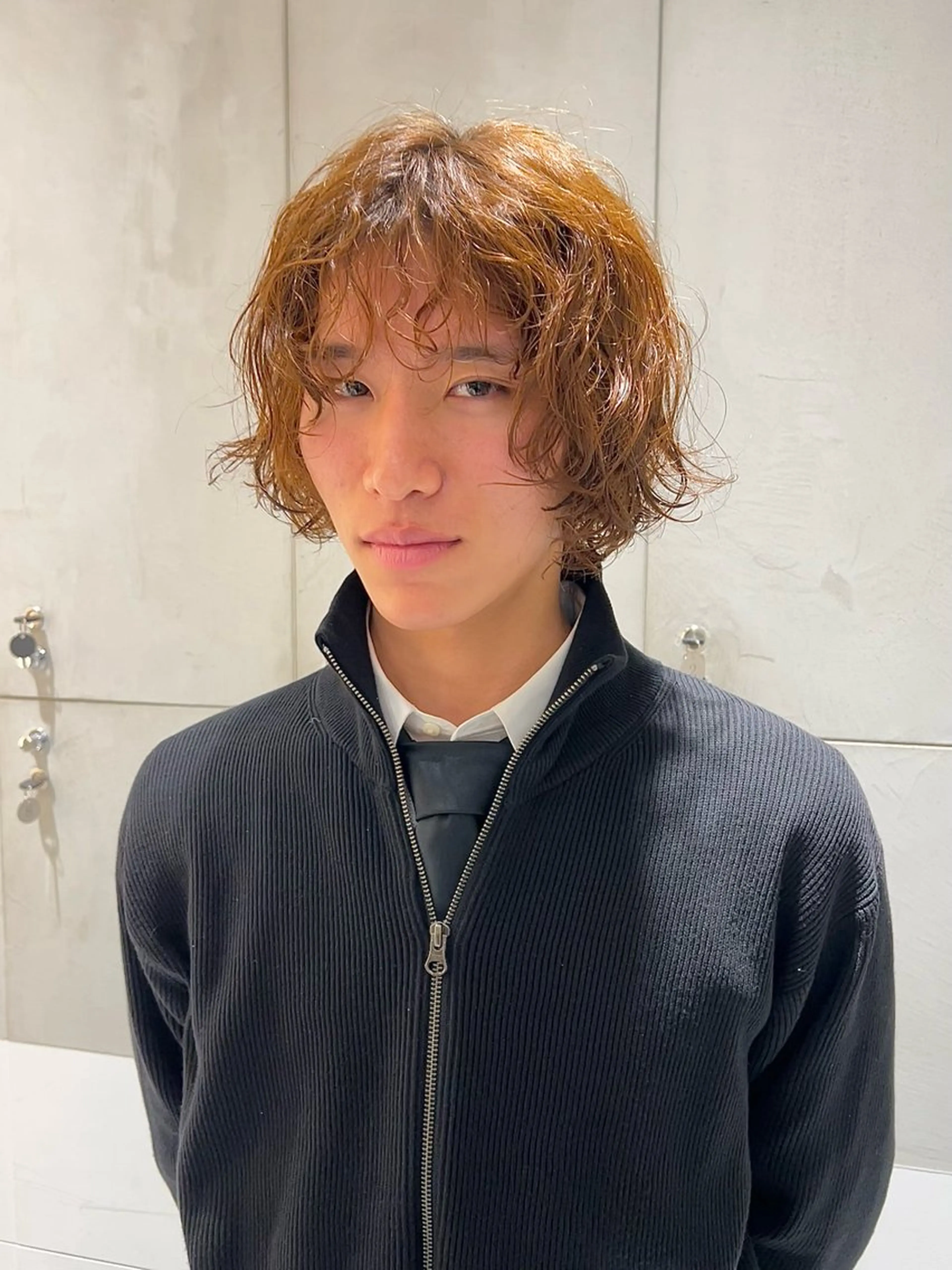 ミディアム パーマ ミディアムパーマ ボブ 髪質改善 カット パーマ パーマ/レイヤー /店長/YURAのヘアスタイル