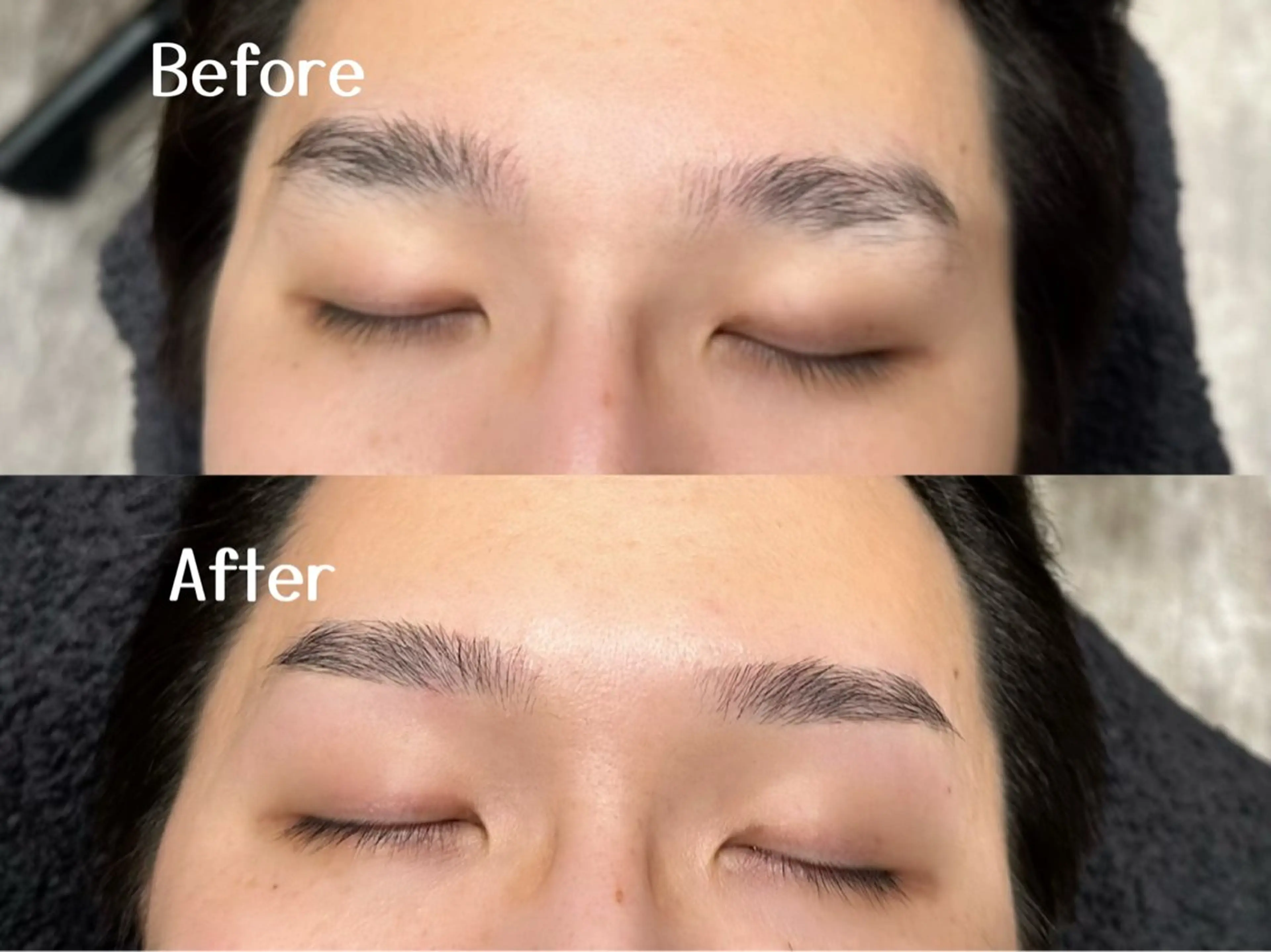 メンズ アイブロウ センターパート メンズアイブロウ メンズカット×眉毛 デザイナー⚘Nanaの眉毛・アイブロウイメージ