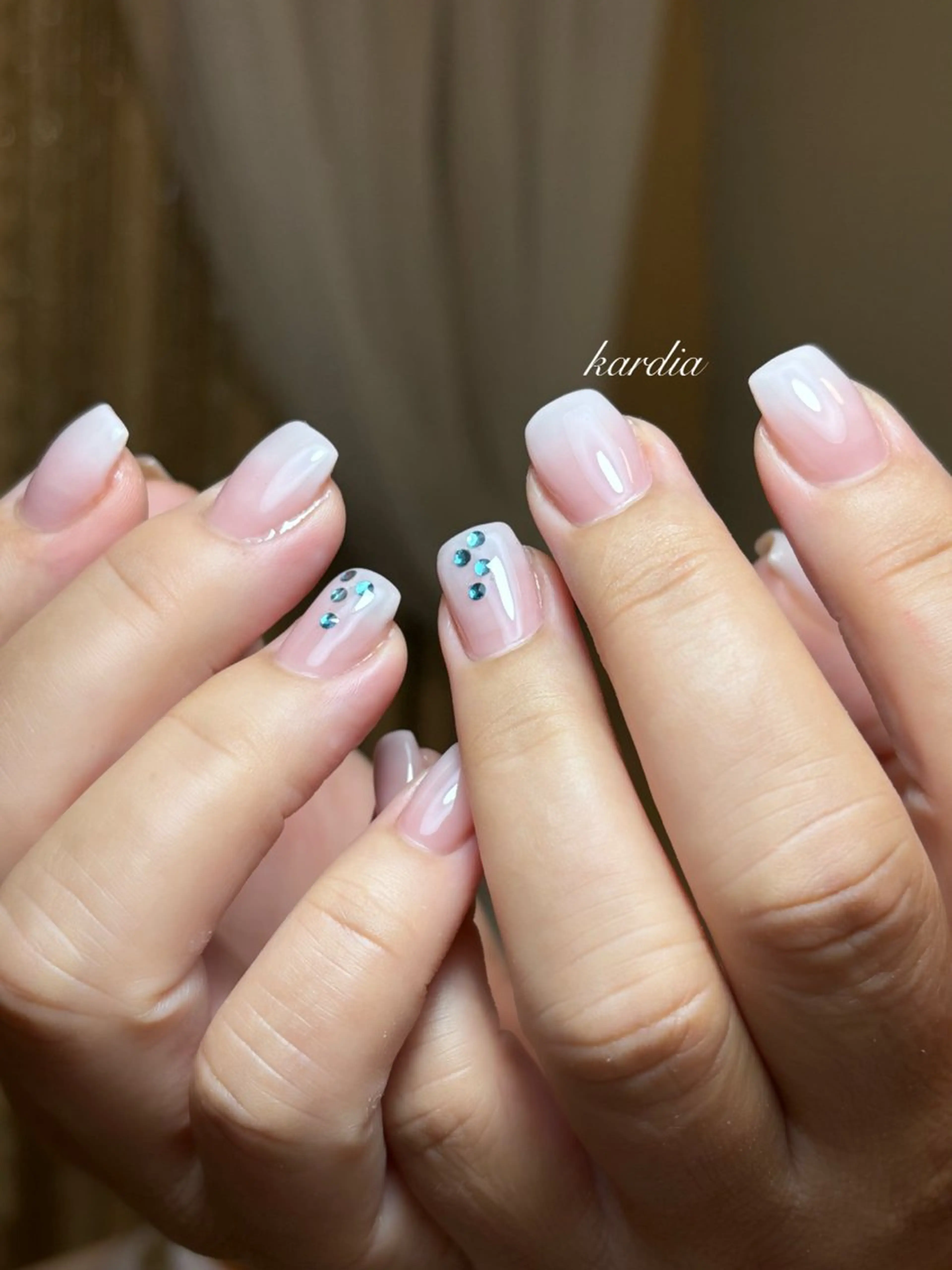 ネイル ハンドネイル καρδιά -ｶﾙﾃﾞｨｱ-のネイルデザイン