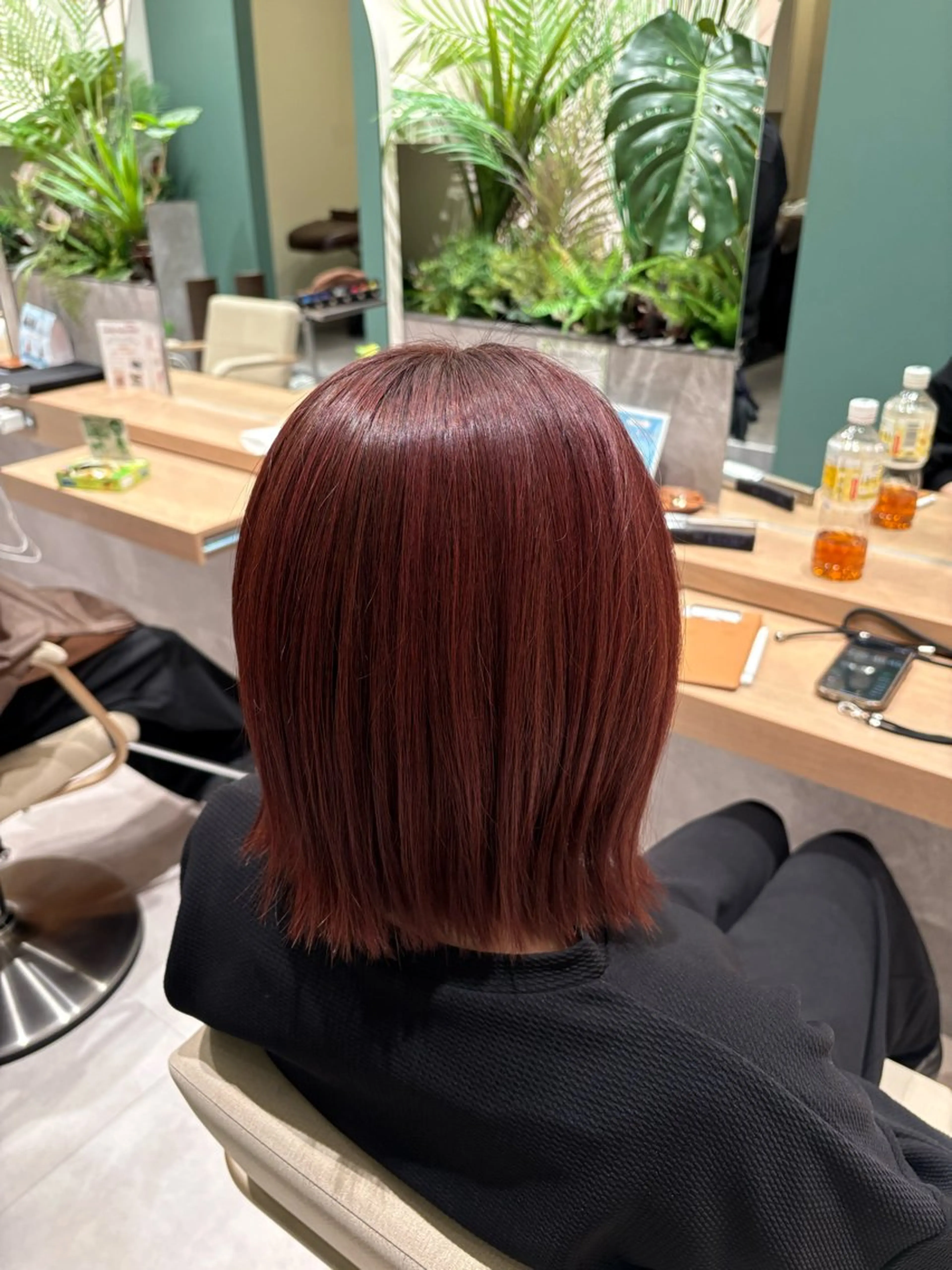 ミディアム 米田 穂乃花のヘアスタイル