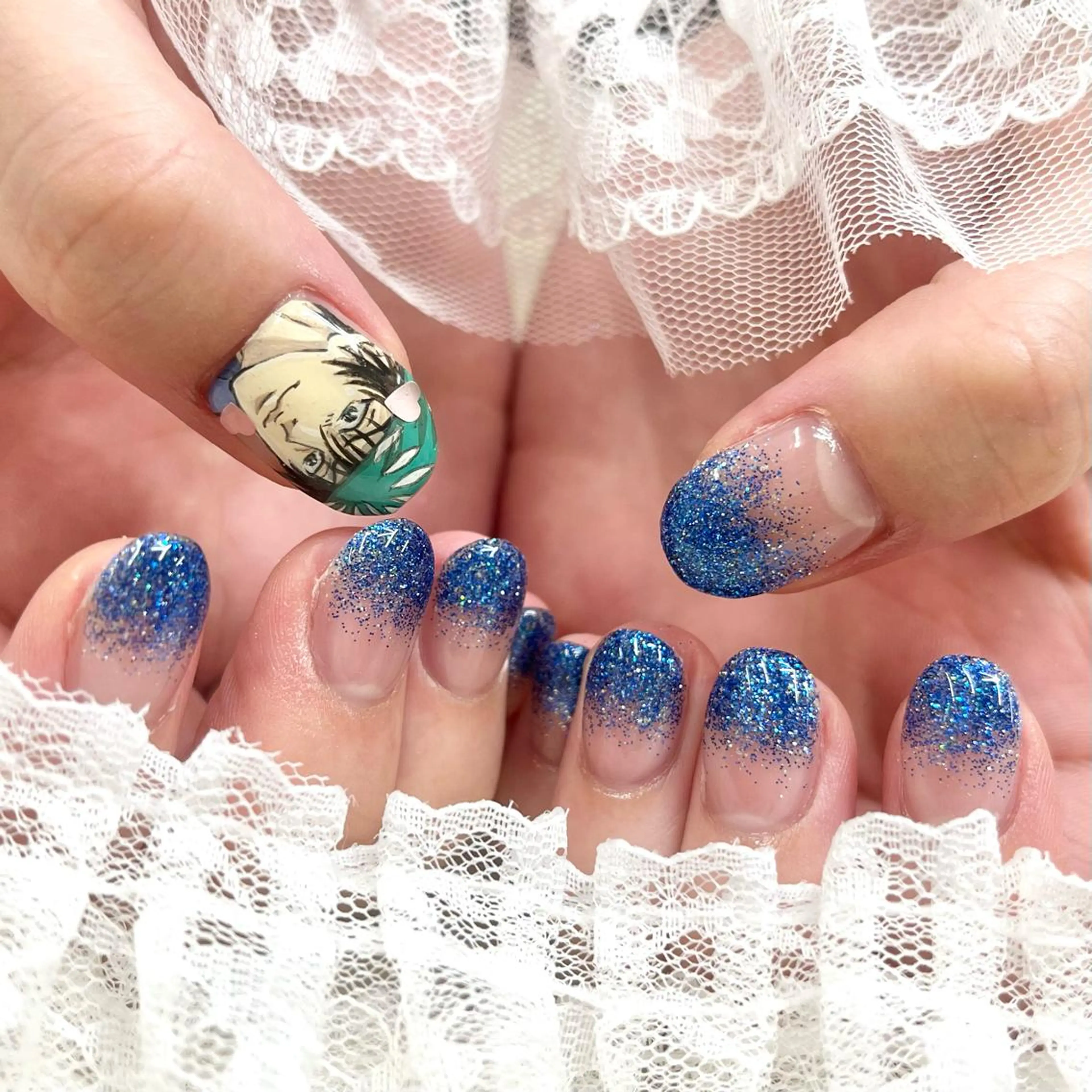 ショート ネイル ハンドネイル 池袋痛ネイル Nok. 渡辺のネイルデザイン