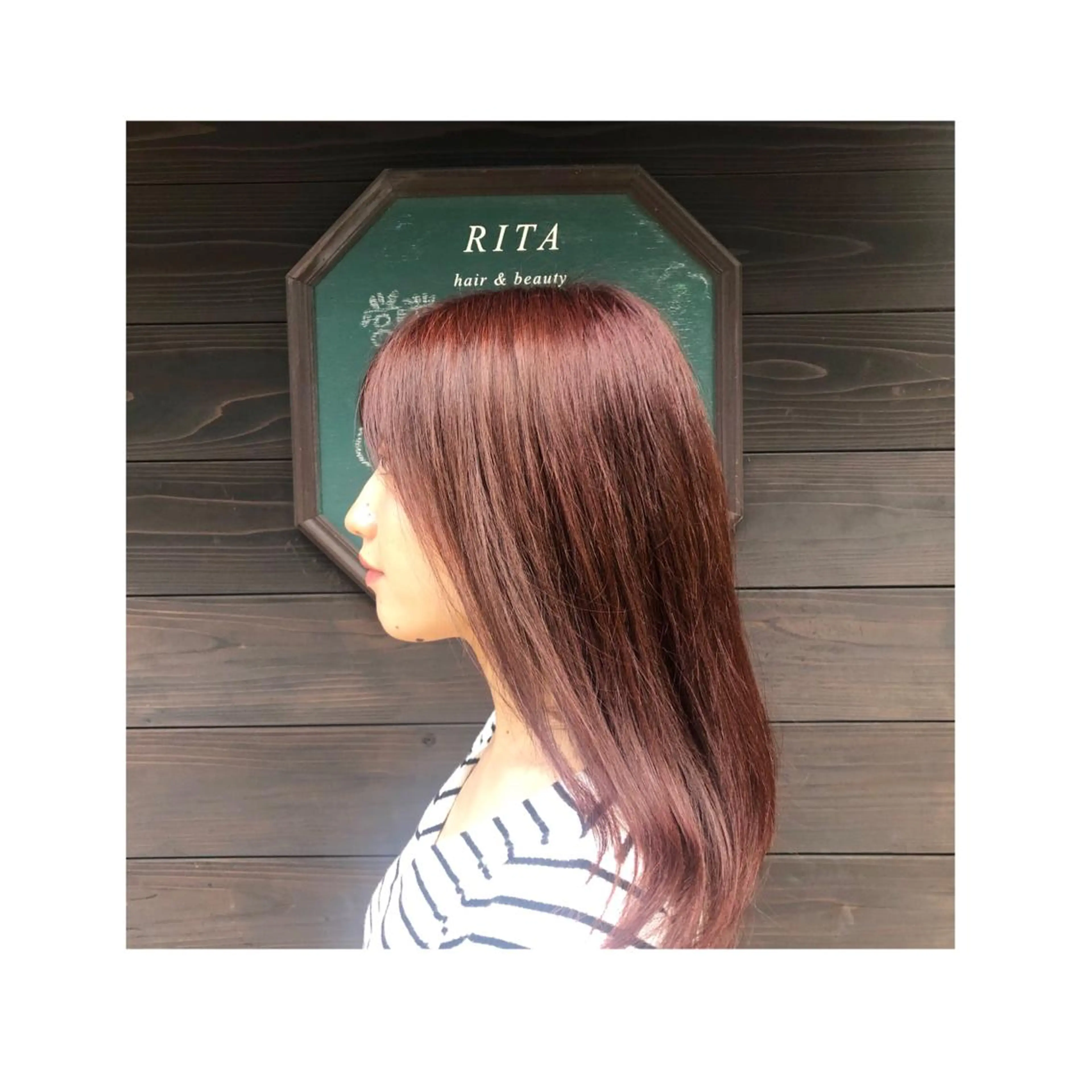 セミロング ヘアカラー トリートメント ❁⃘ ち だ り さ ❁⃘のヘアスタイル