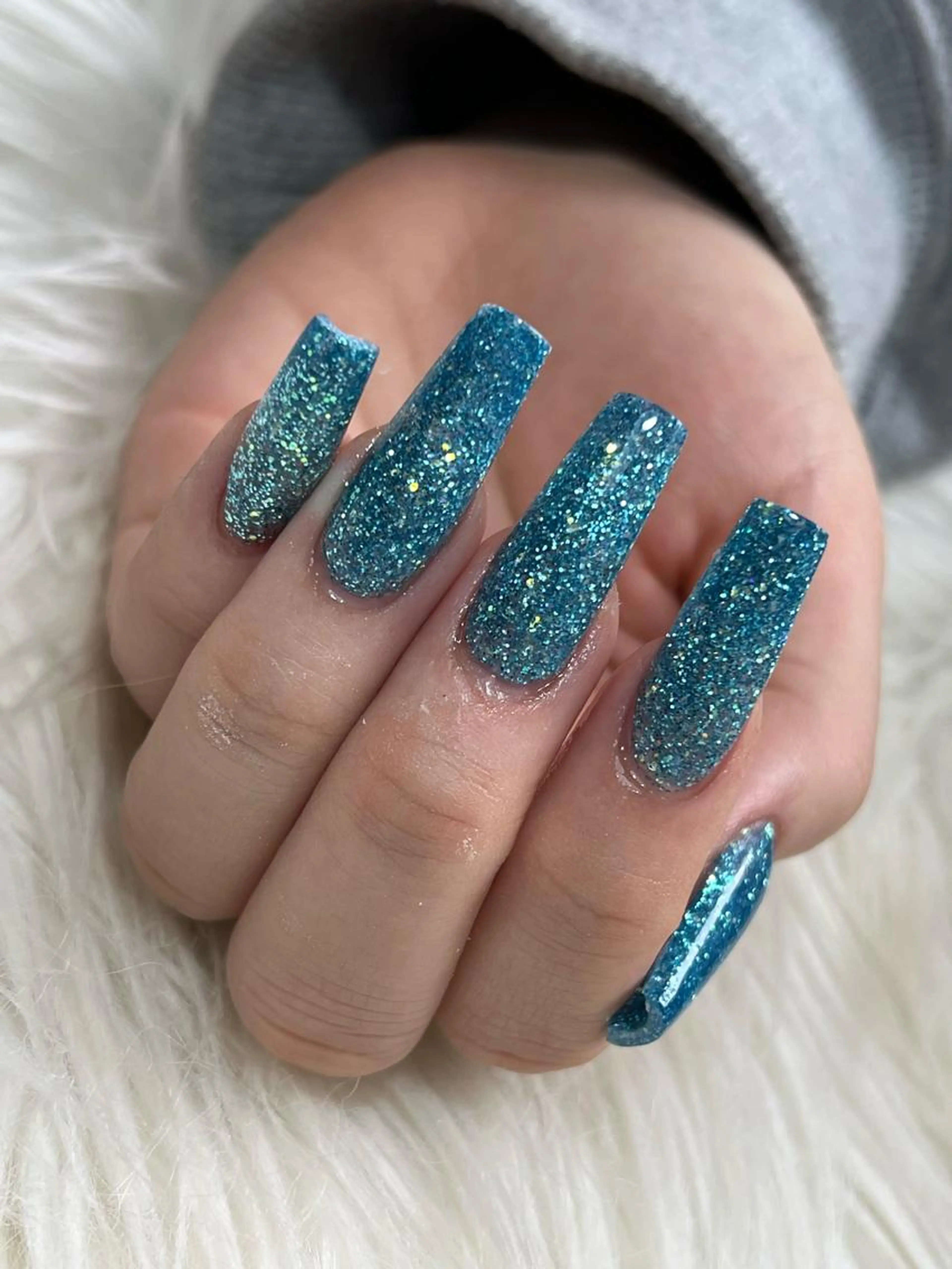 (平日10:00~14時まで)Jrネイリスト価格💅Lsize長さだし/ワンカラー・ラメグラデ¥8650❤️の写真