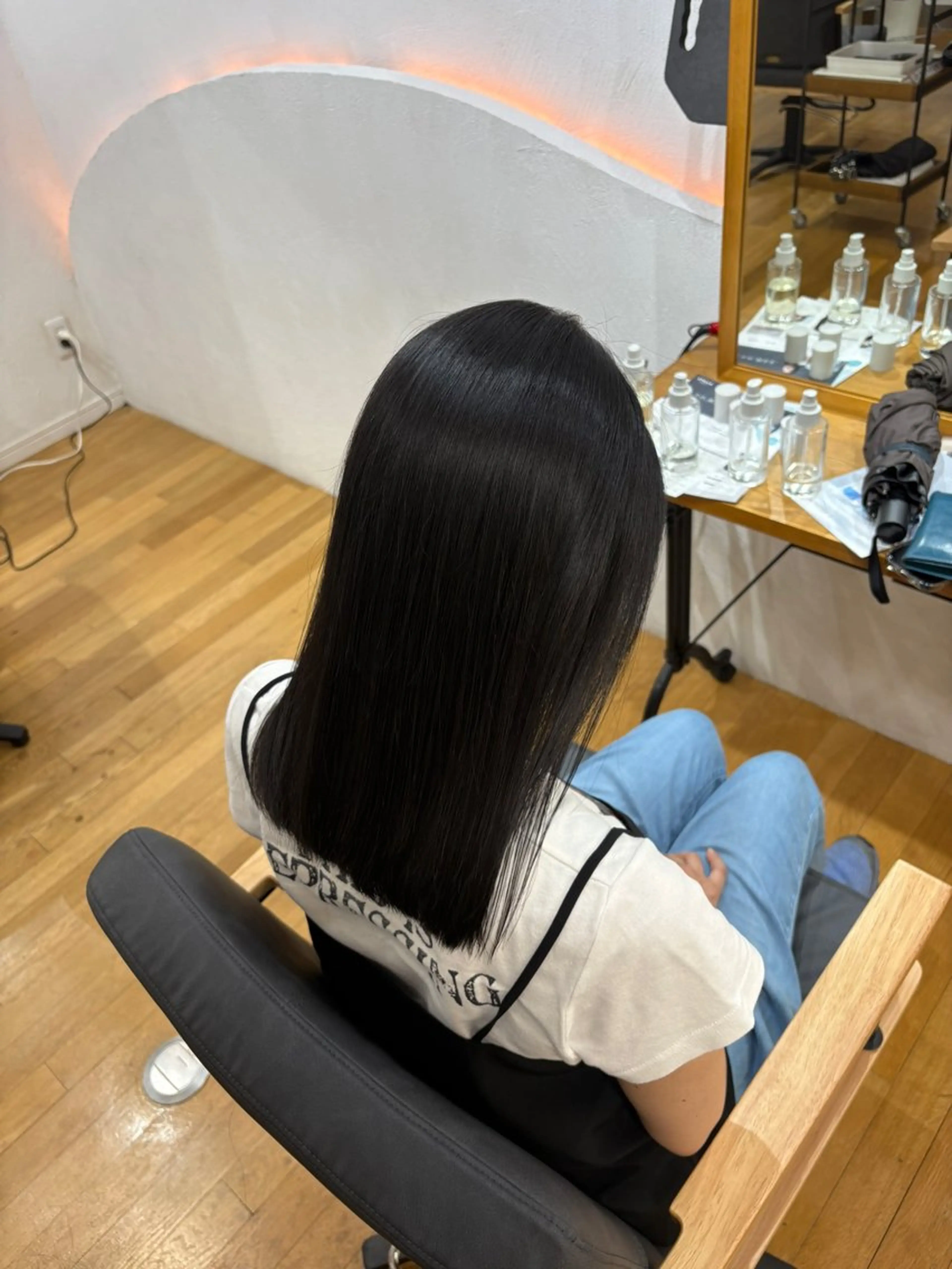 ロング カット 縮毛矯正 トリートメント 西元 群/艶髪/髪質改善のヘアスタイル