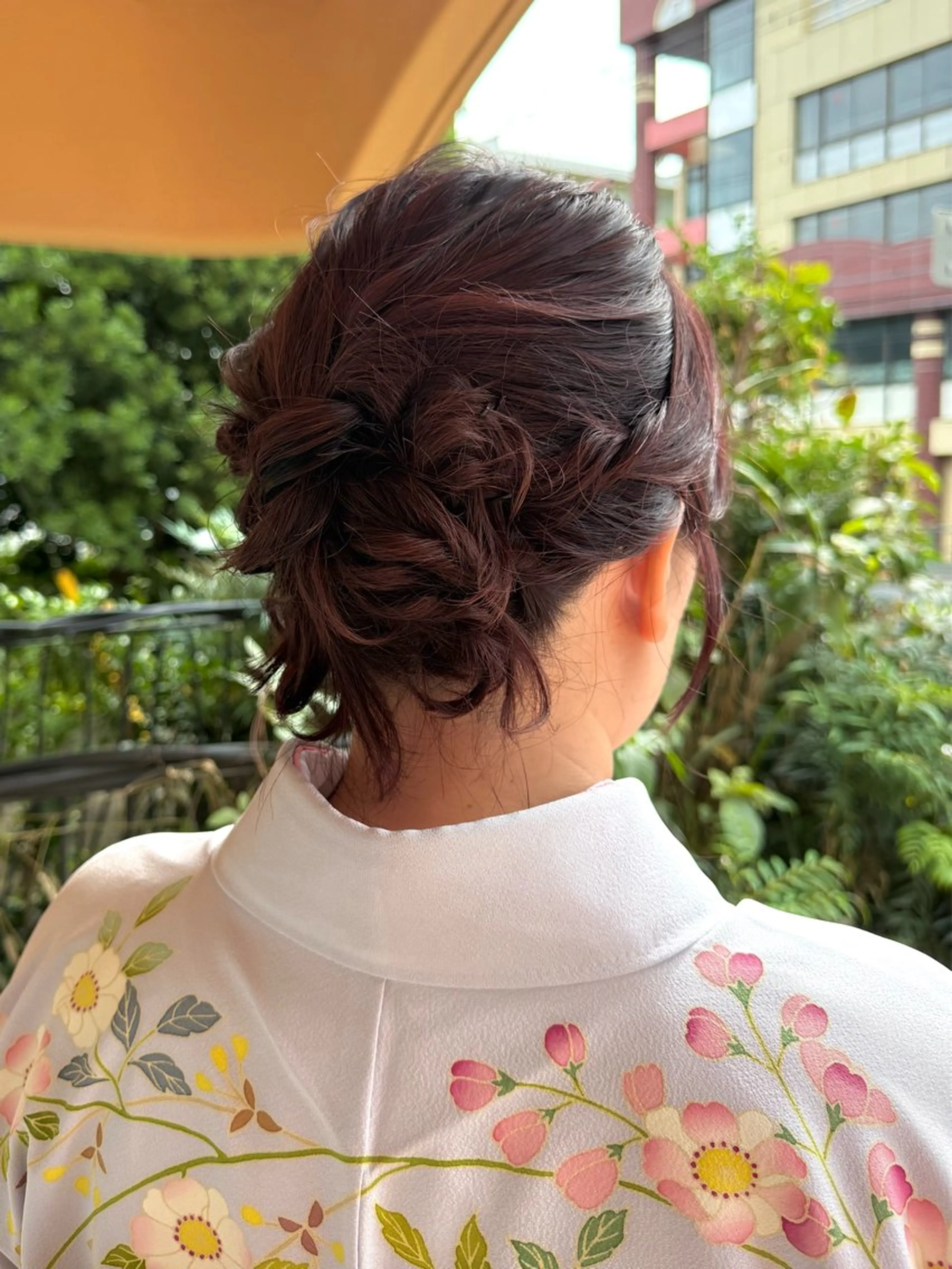 ミディアム ヘアアレンジ ボブ ヘアセット 沢登 穂乃香のヘアスタイル