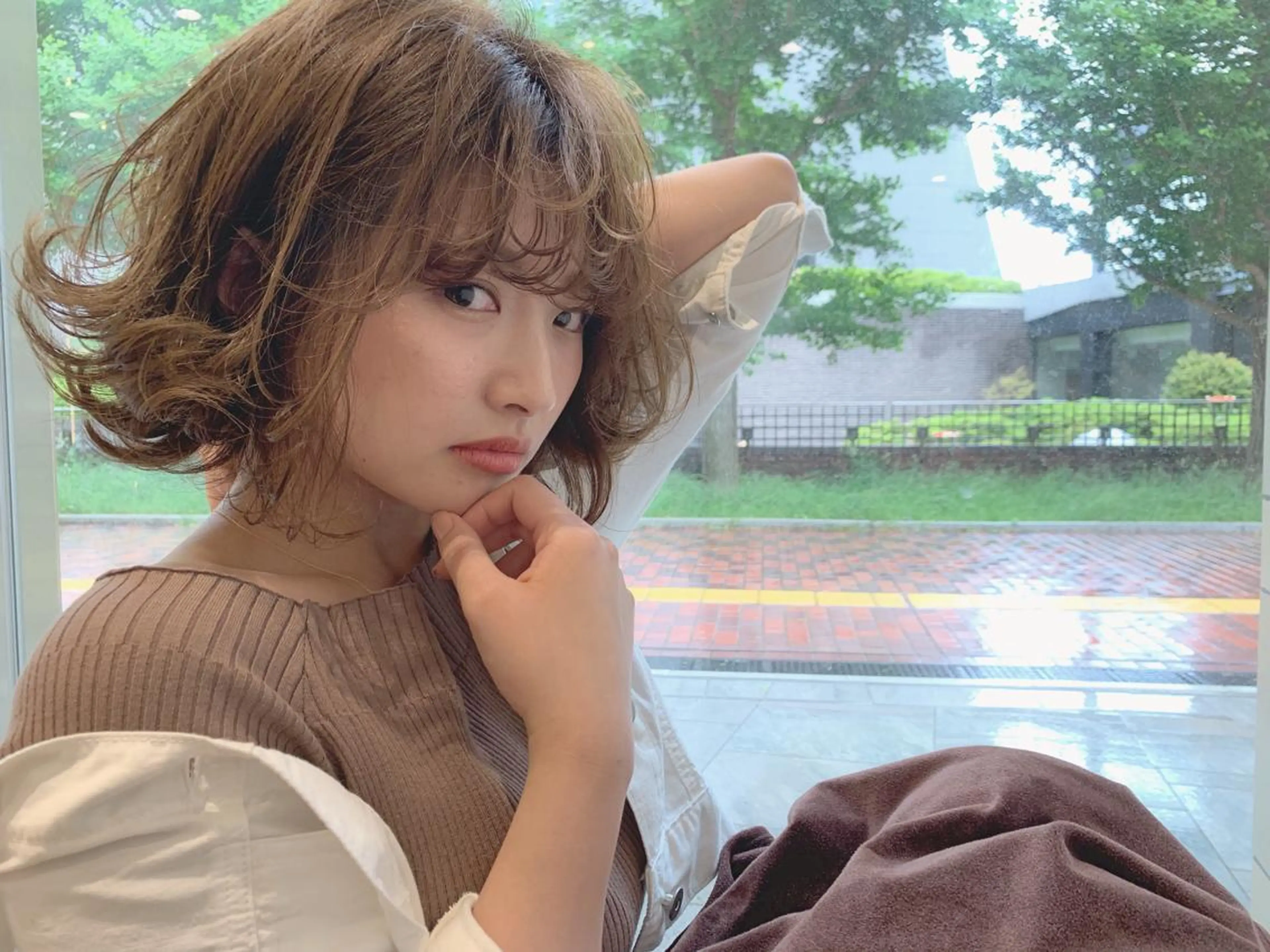 ショート カラー アッシュ ベージュカラー グレージュ 中村 卓也のヘアスタイル