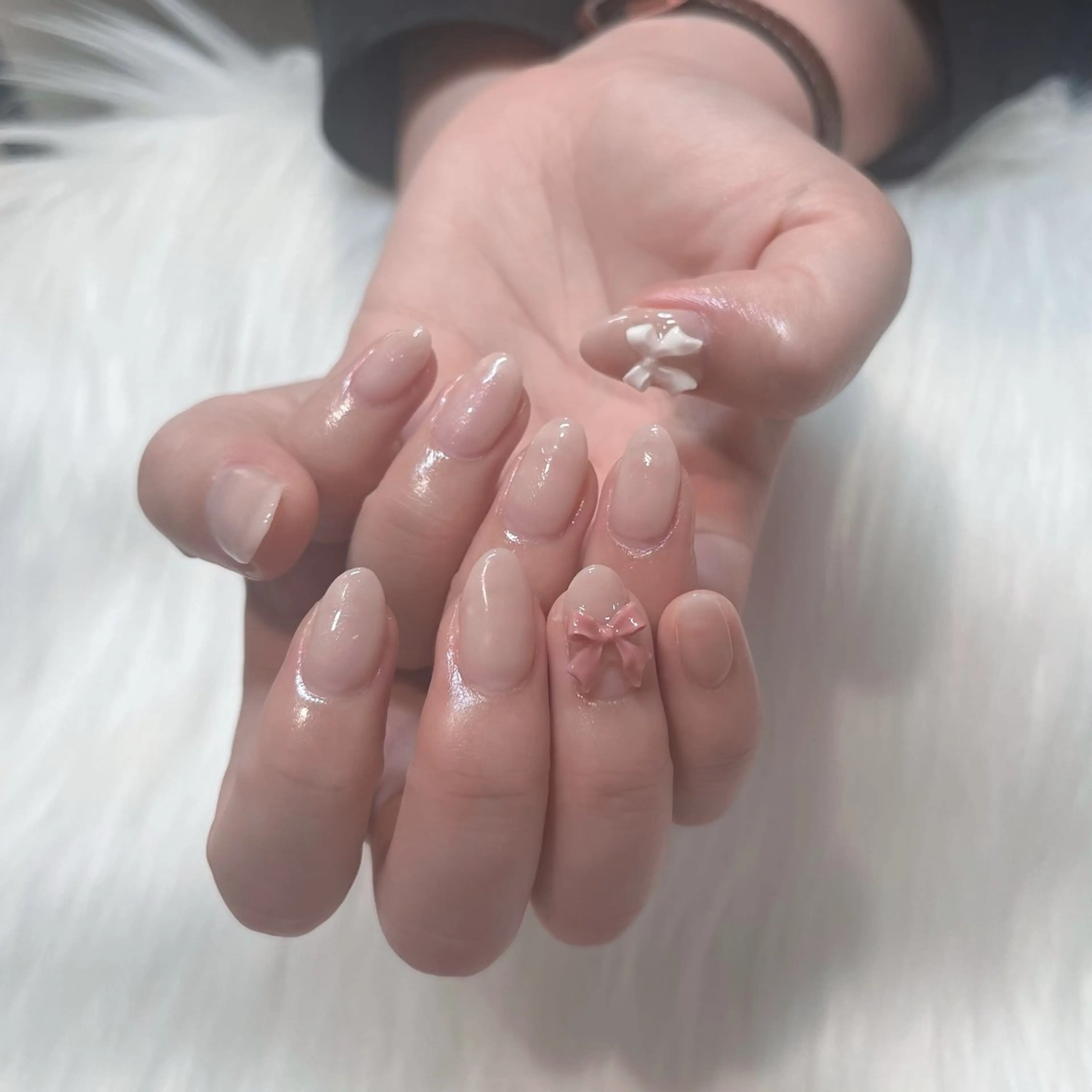 ネイル リボン ハンドネイル KOKONA 🎀のネイルデザイン