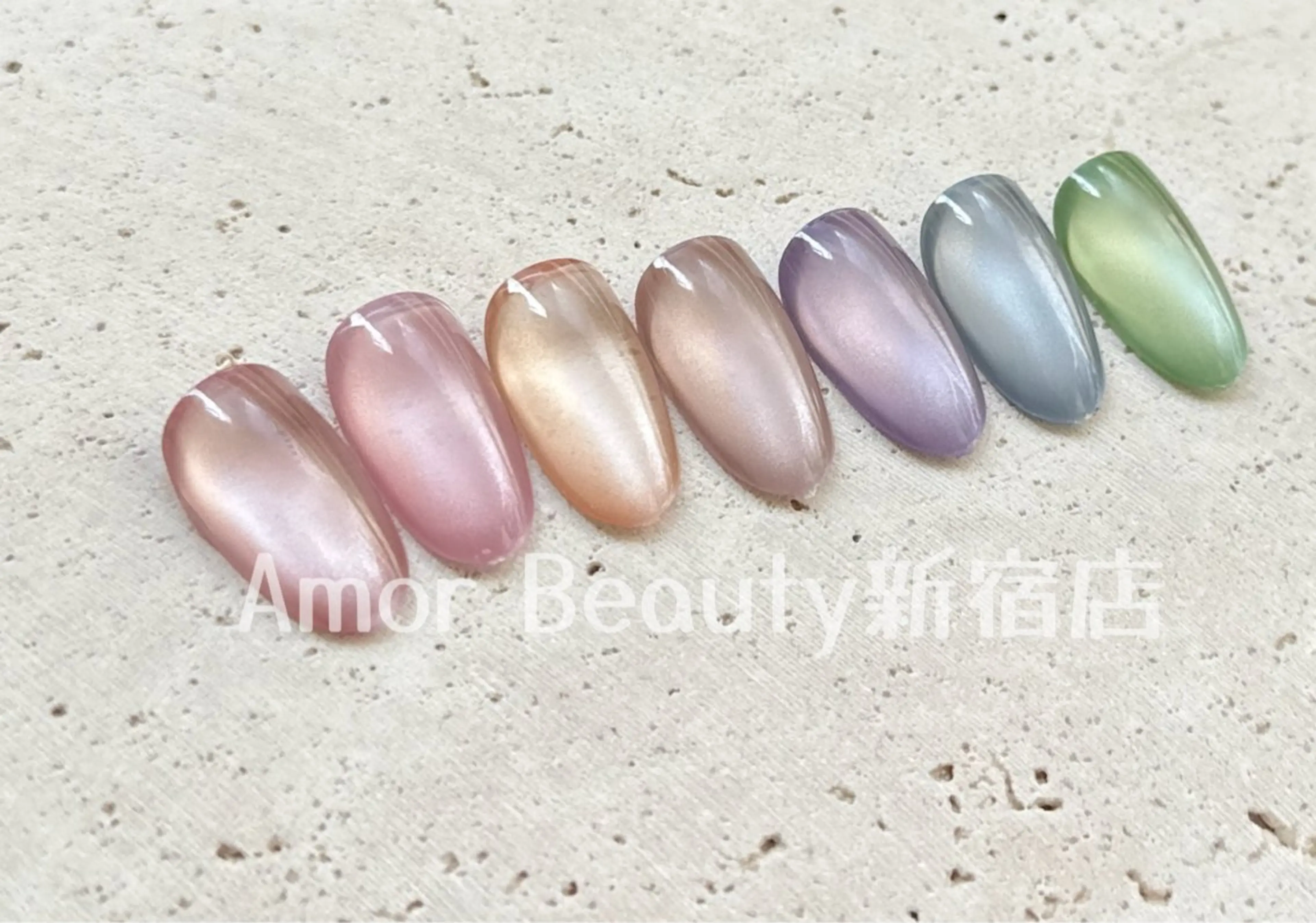 ネイル ハンドネイル Kaka_ パラジェル、長さだしのネイルデザイン