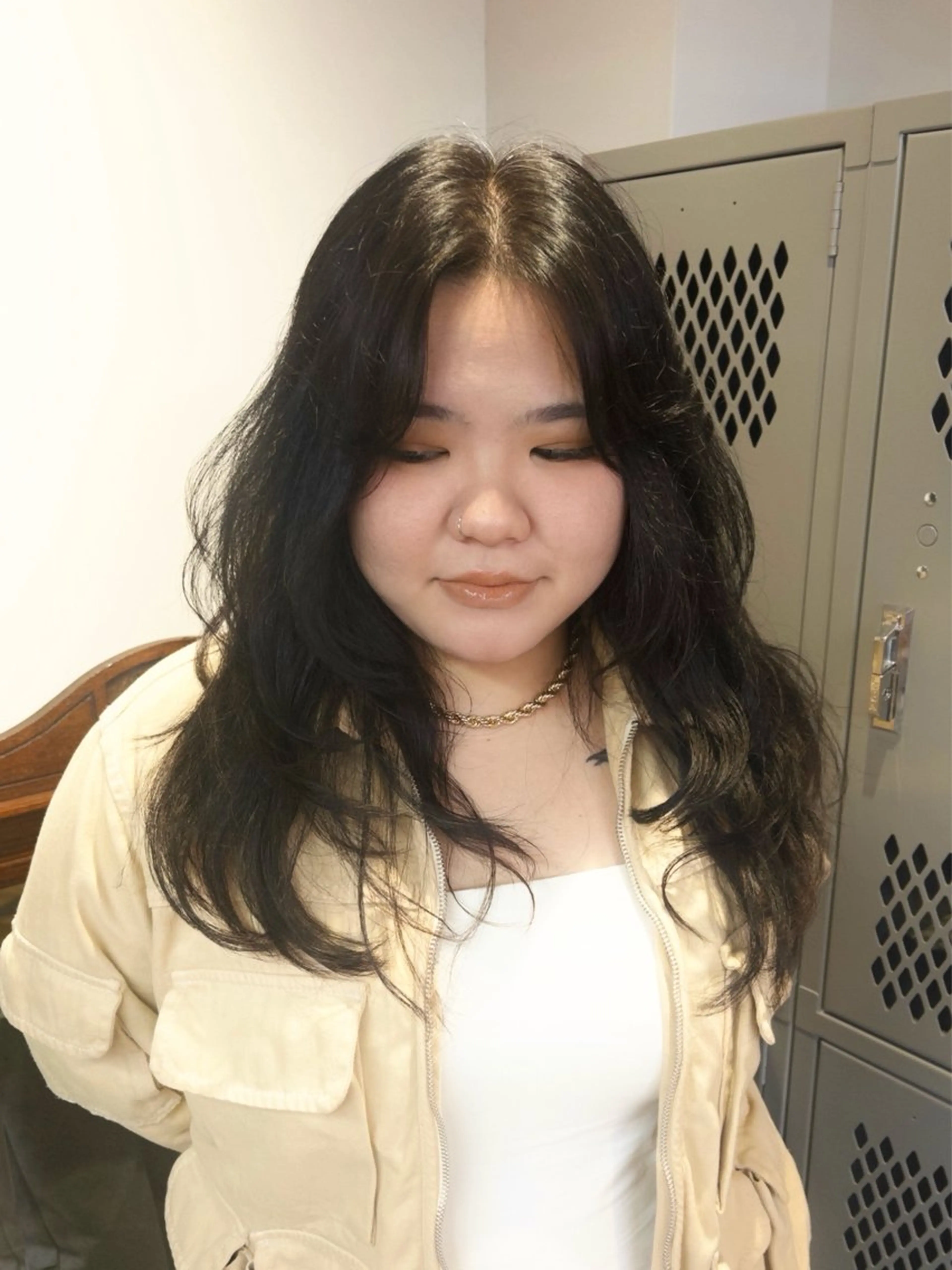 セミロング kosoraベージュ ハイトーン/デザインのヘアスタイル