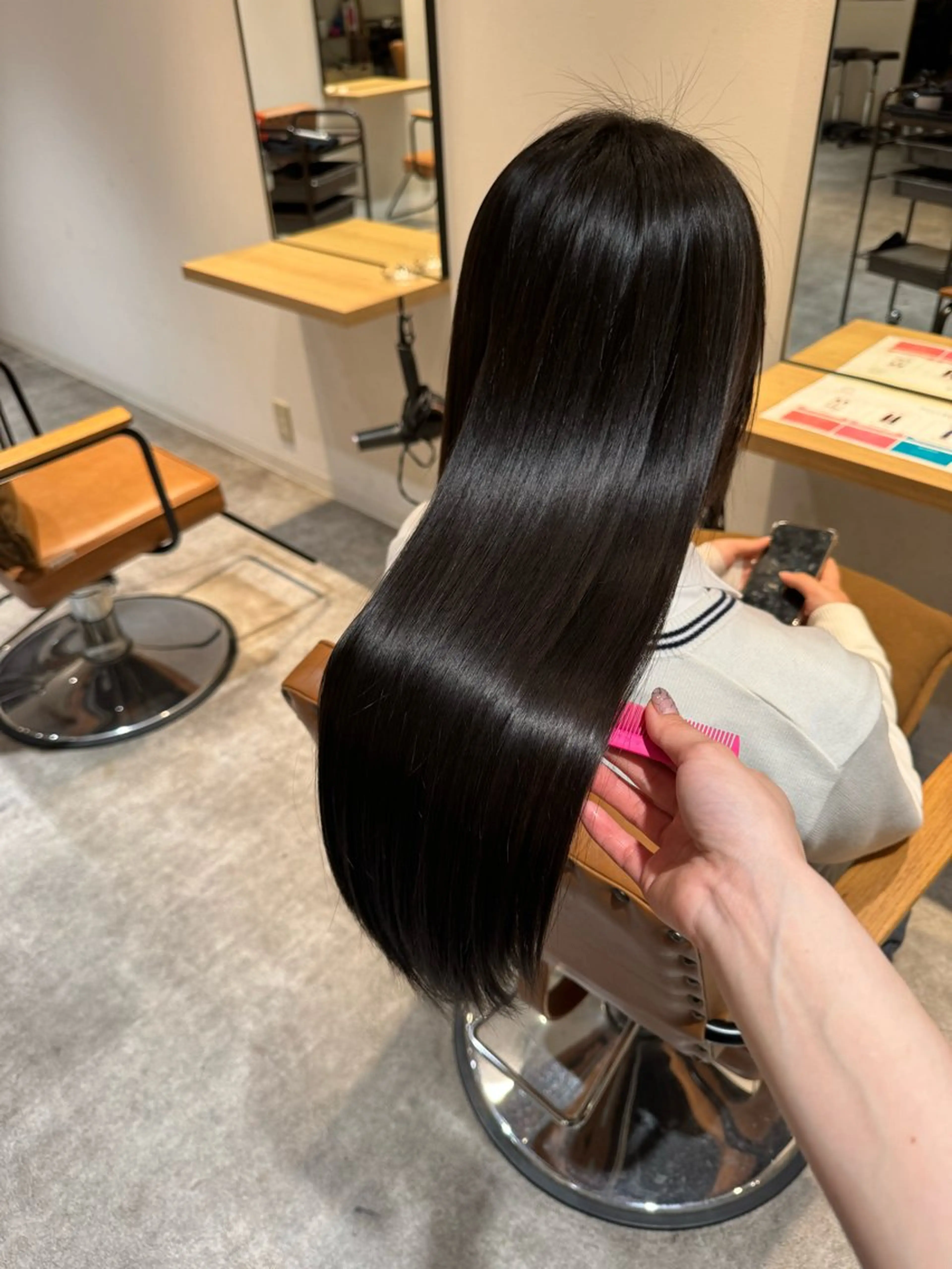 カラー パーマ 髪質改善 カット 縮毛矯正 オスズ 🎀´-のヘアスタイル