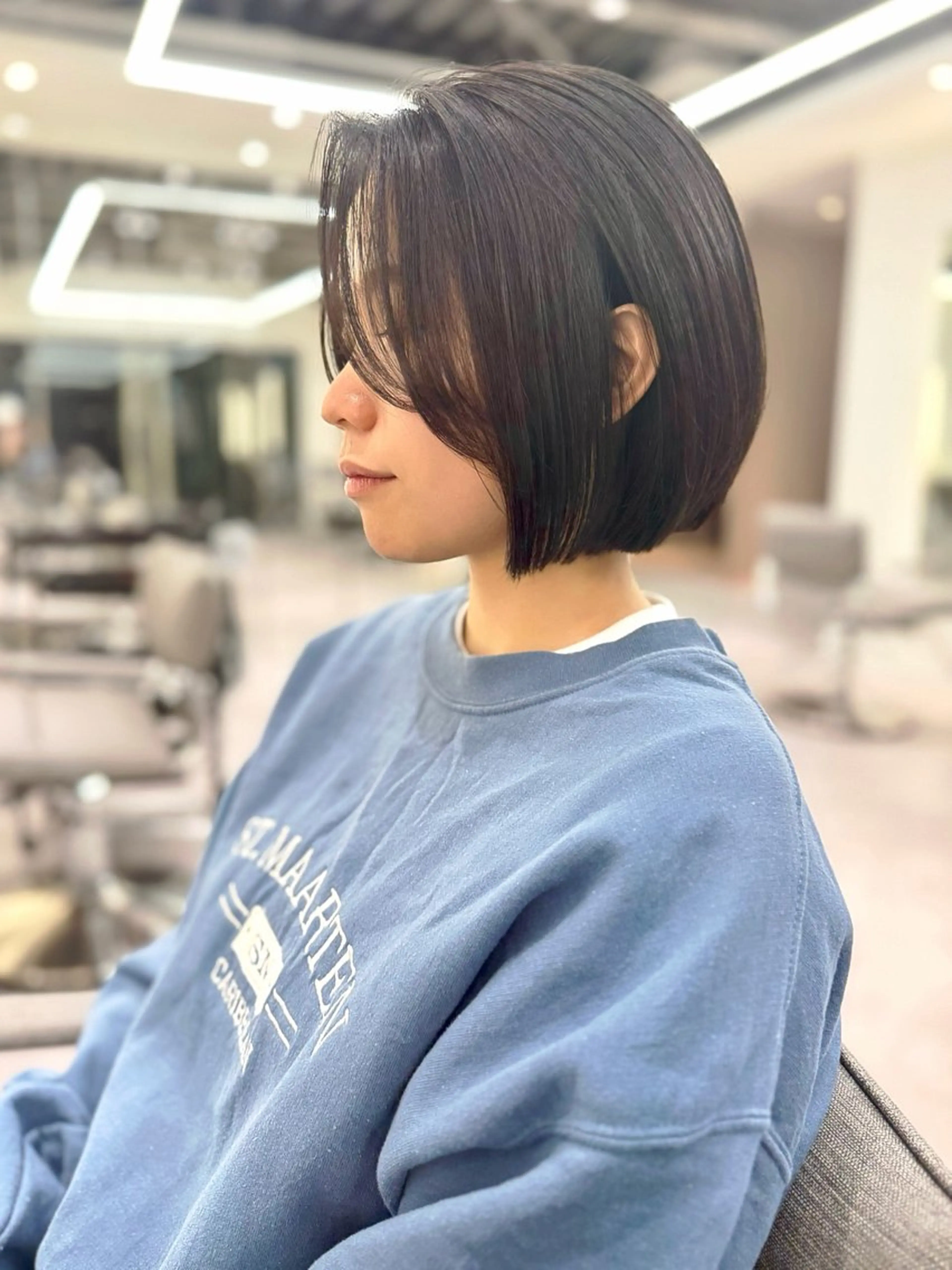 ショート ボブレイヤー ボブ レイヤーカット カット ヘアカラー トリートメント lar 立川南口所属・レイヤーボブ/ボブ 仲川和人のヘアスタイル