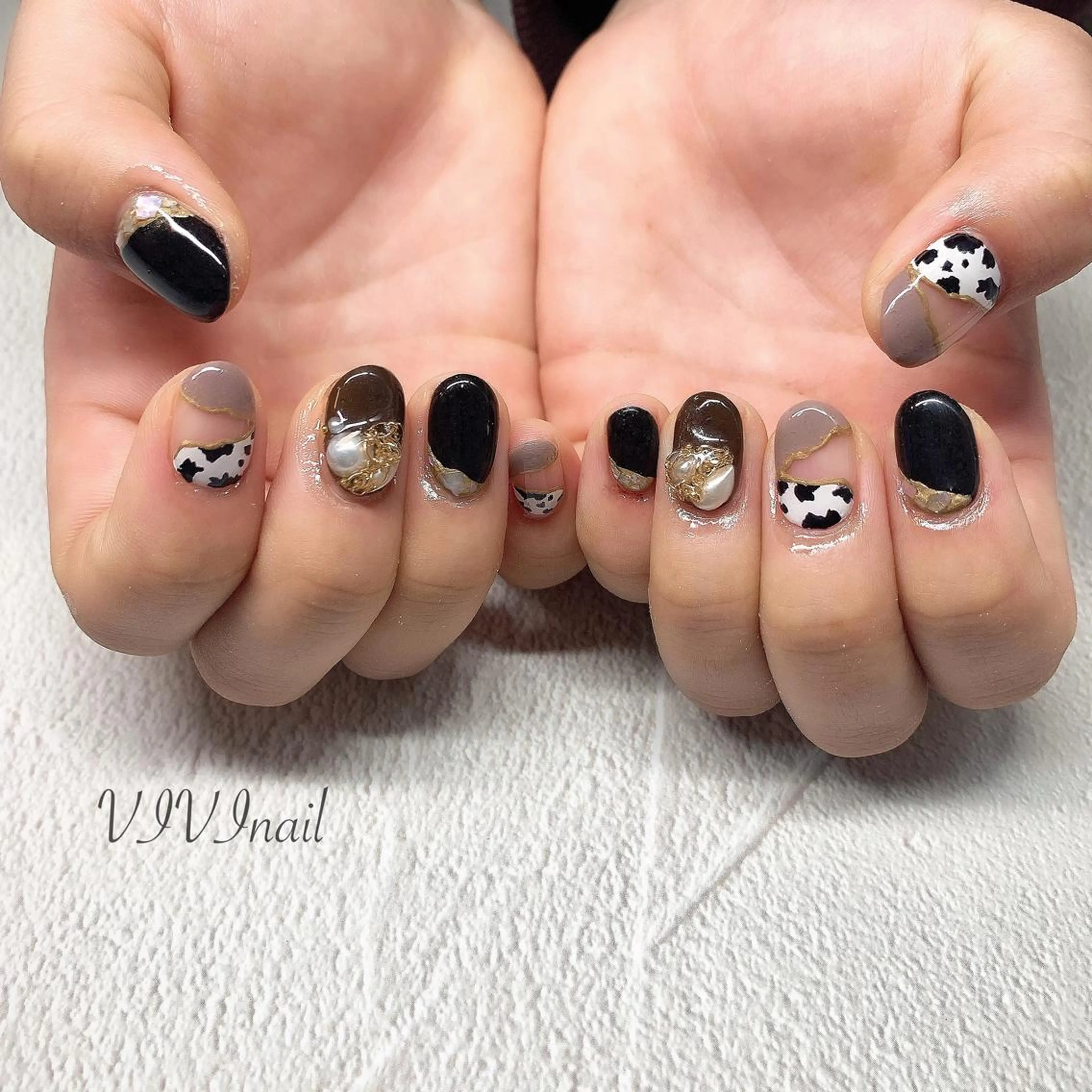 ネイル アニマル柄 vivi nailのネイルデザイン