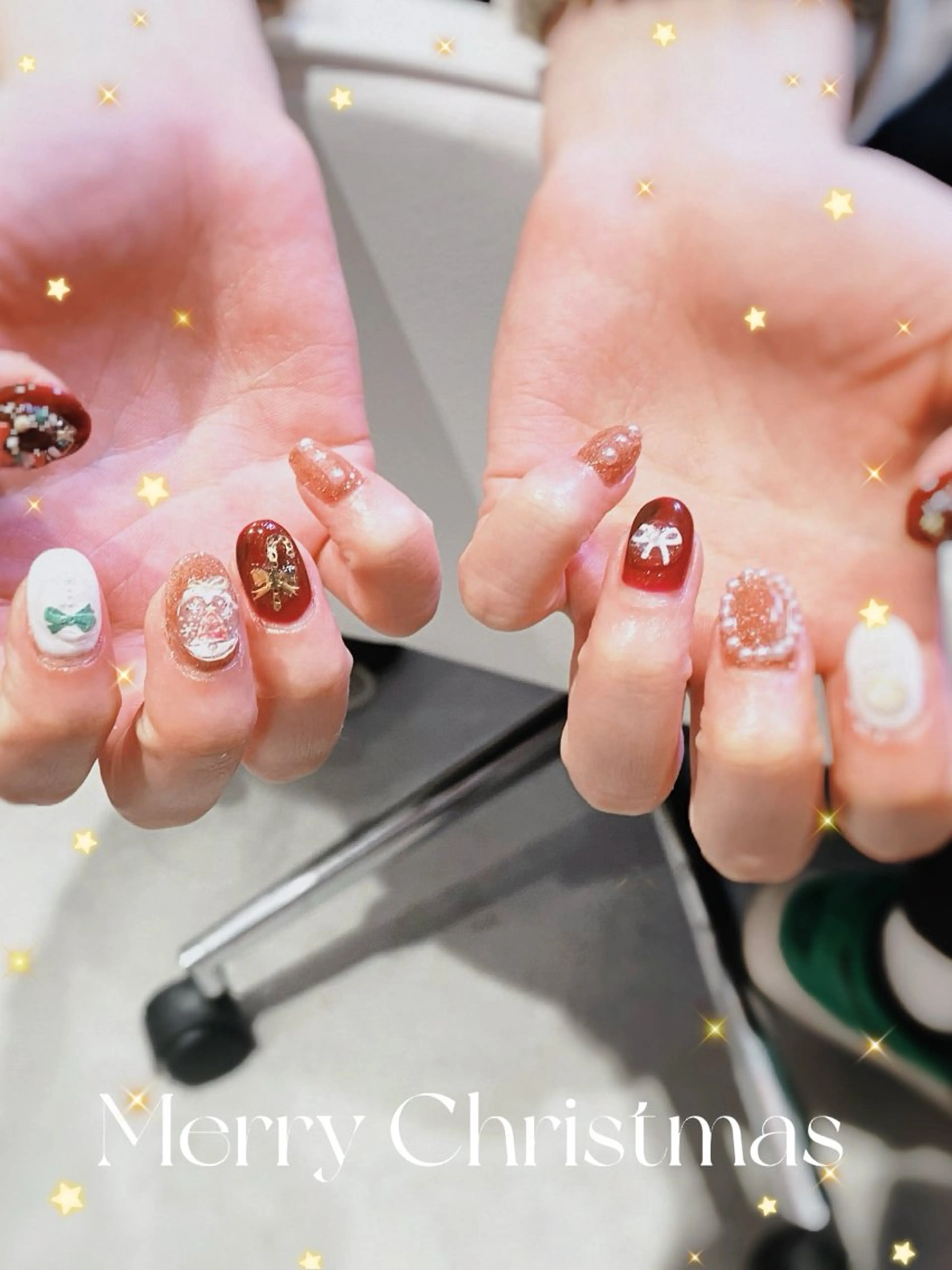 クリスマスネイル　やり放題120分の写真