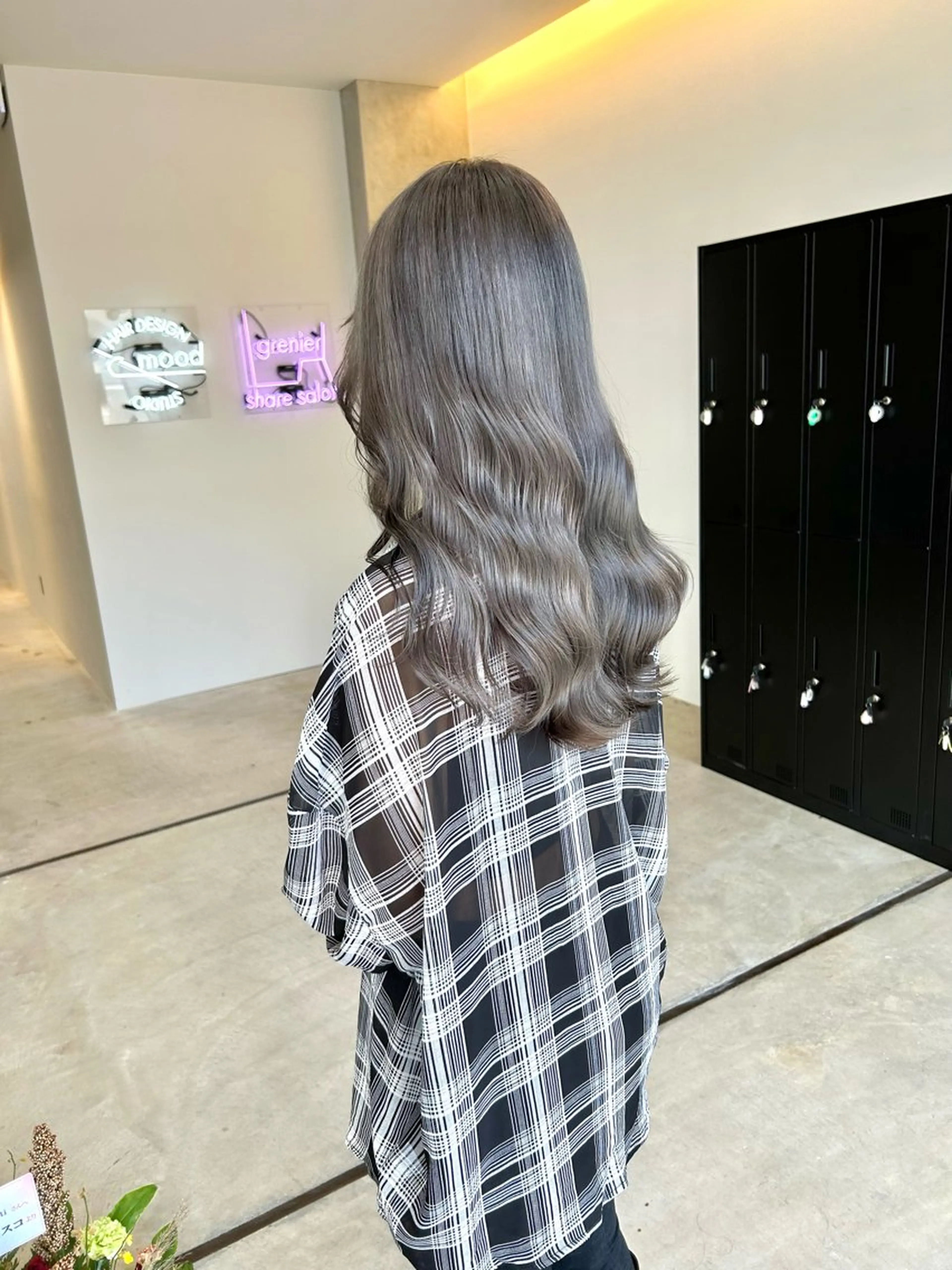 セミロング カラー ヘアカラー トリートメント mood tatemachiのヘアスタイル