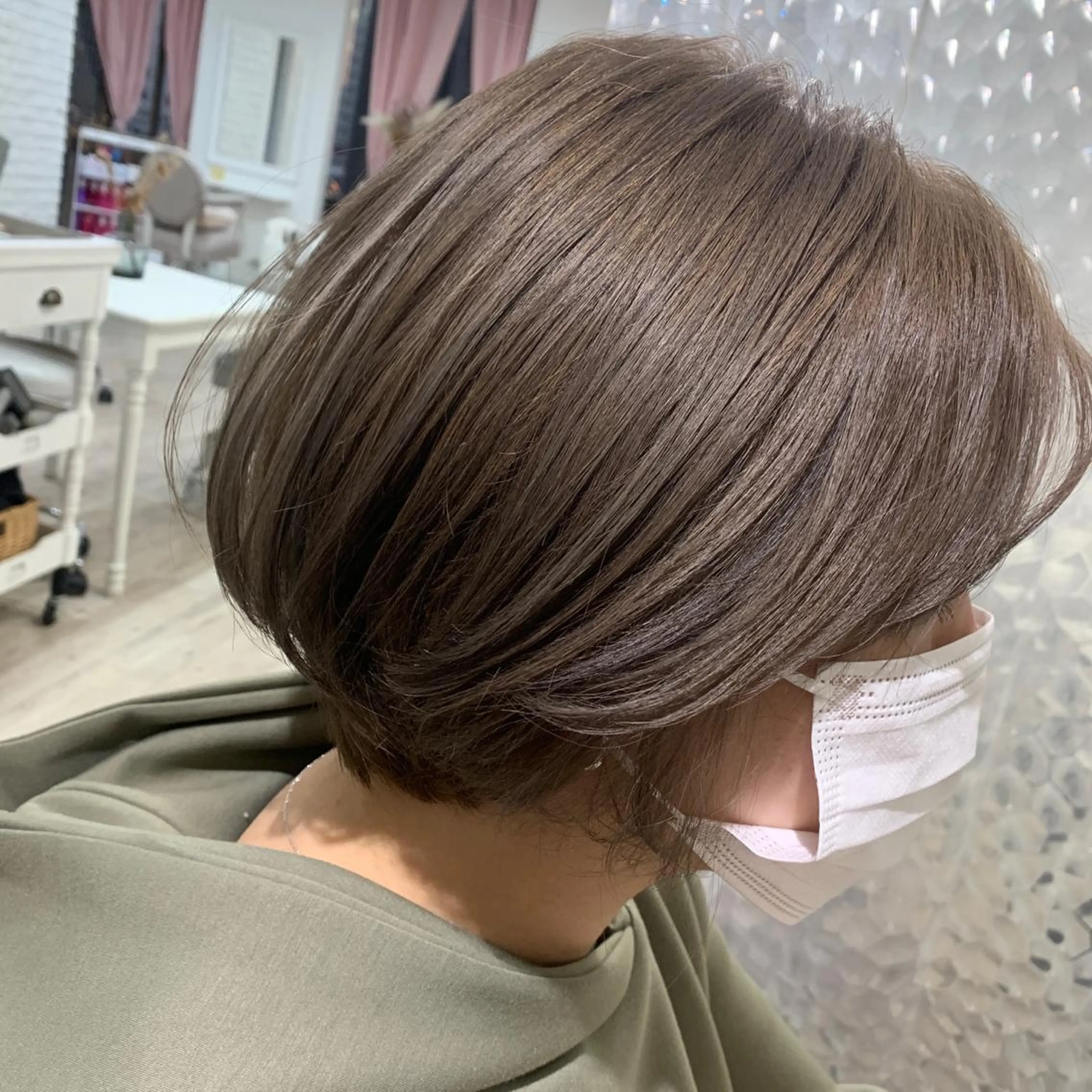 ショート カラー ショートボブ ボブ ショートヘア カット ヘアカラー HARUKA韓国ヘア /Luana梅田のヘアスタイル