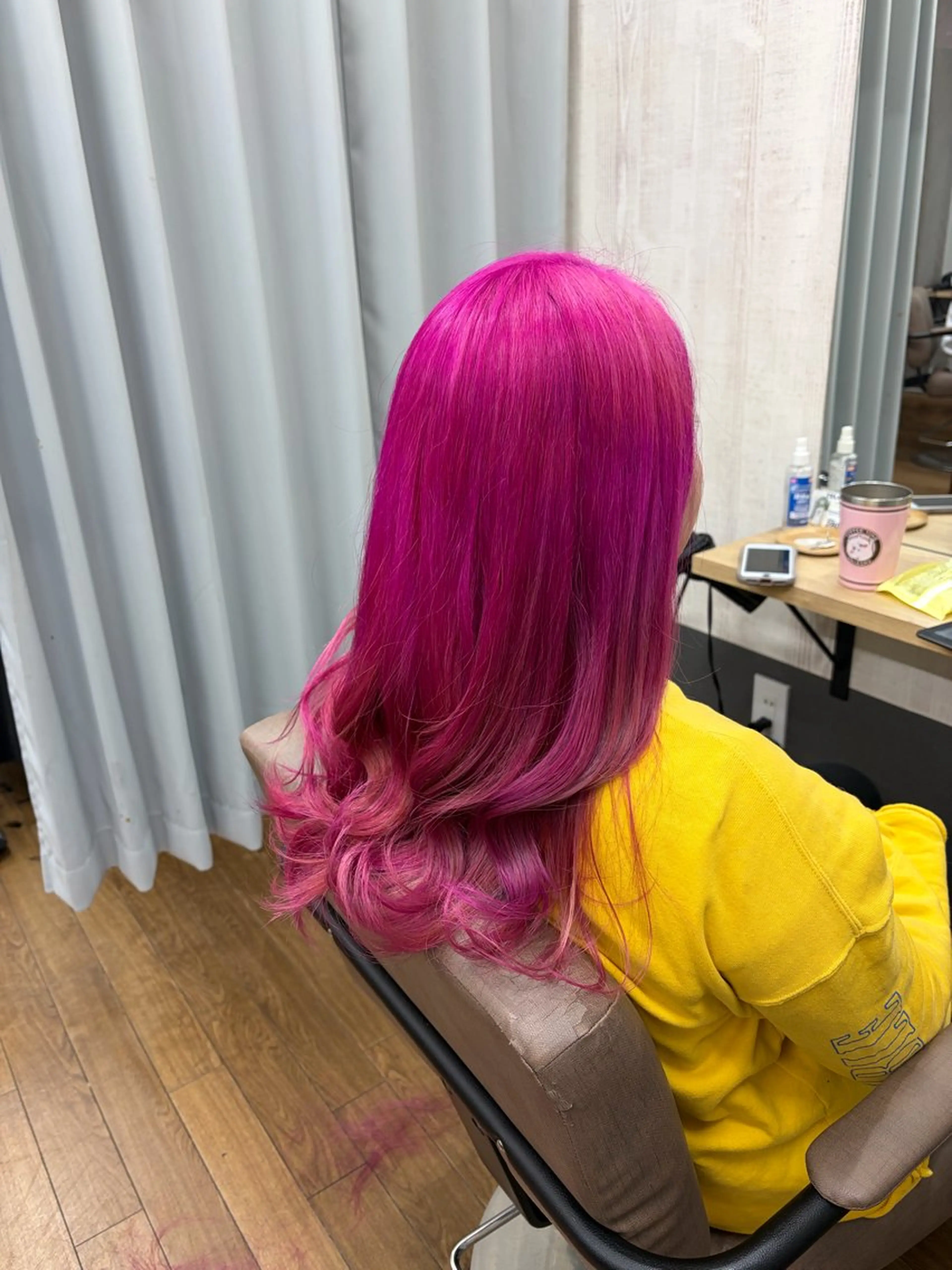 ロング カラー ブリーチ カット ヘアカラー TELA HAIR 幕張本郷所属・TELA HAIR 幕張本郷店　千尋のヘアスタイル