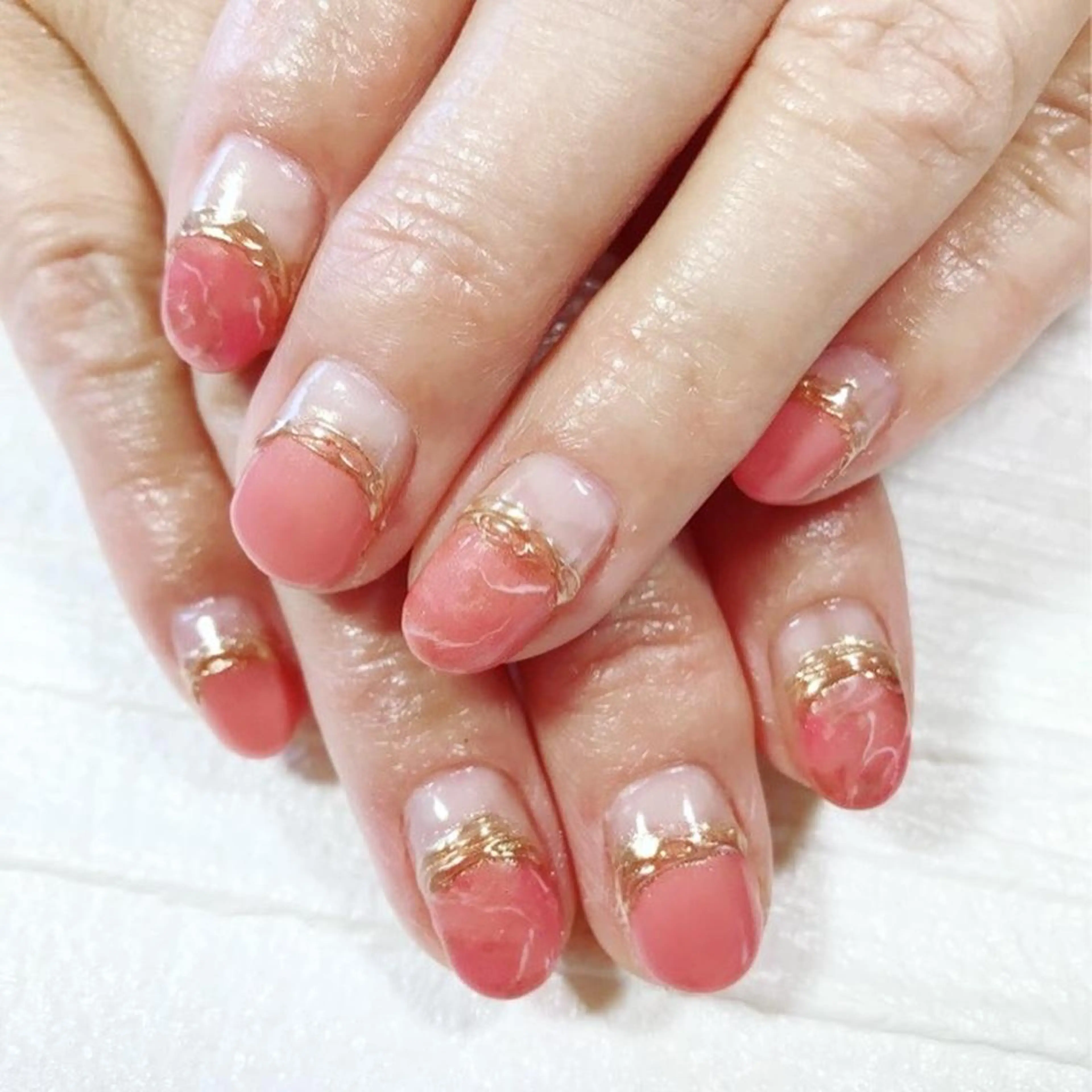 ネイル フレンチネイル ミラーネイル ニュアンスネイル NAILSALON AMULEのネイルデザイン