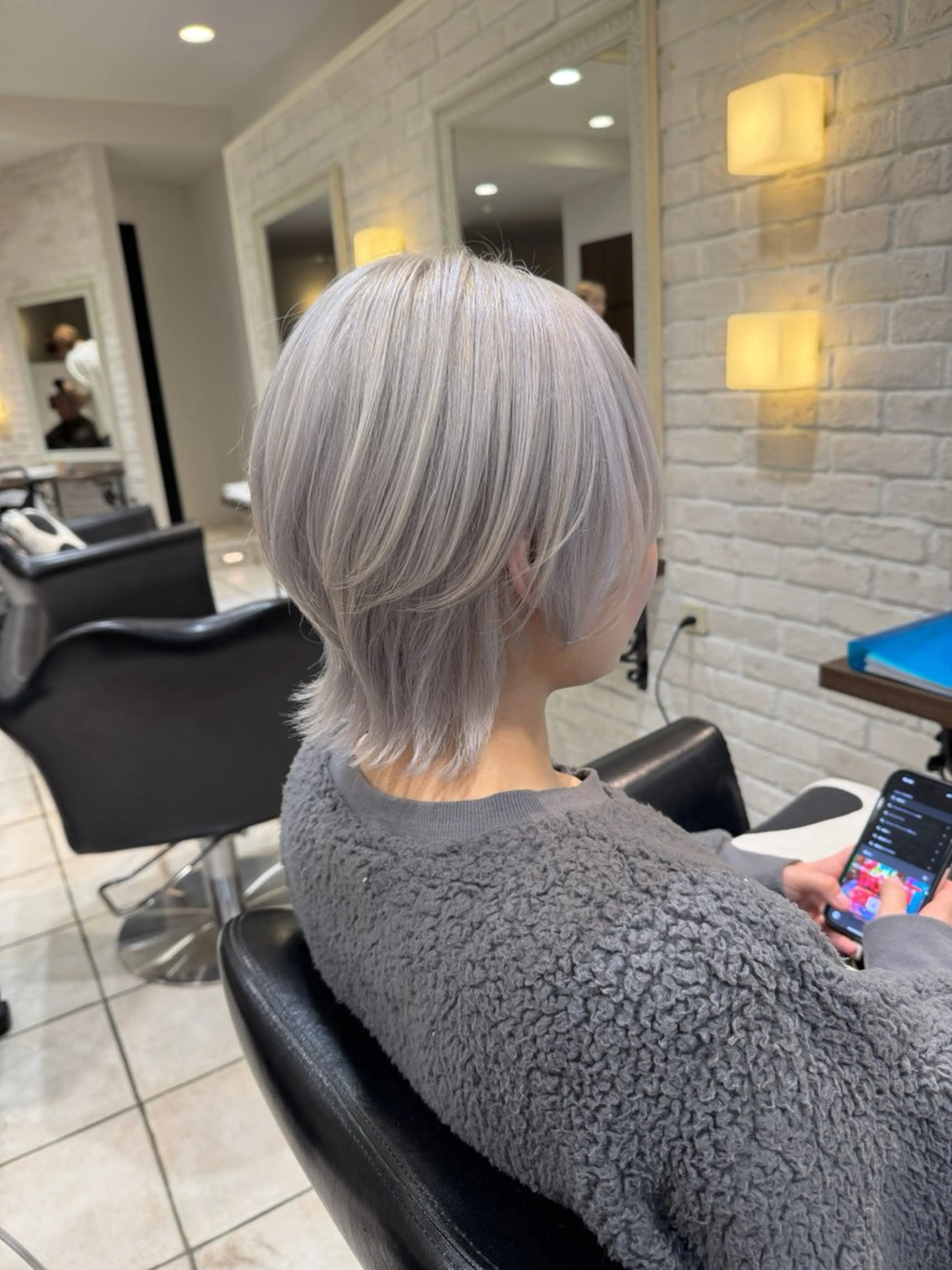 ミディアム カラー ブリーチ ブリーチ♡メンズ マッシュ♡MIUのヘアスタイル