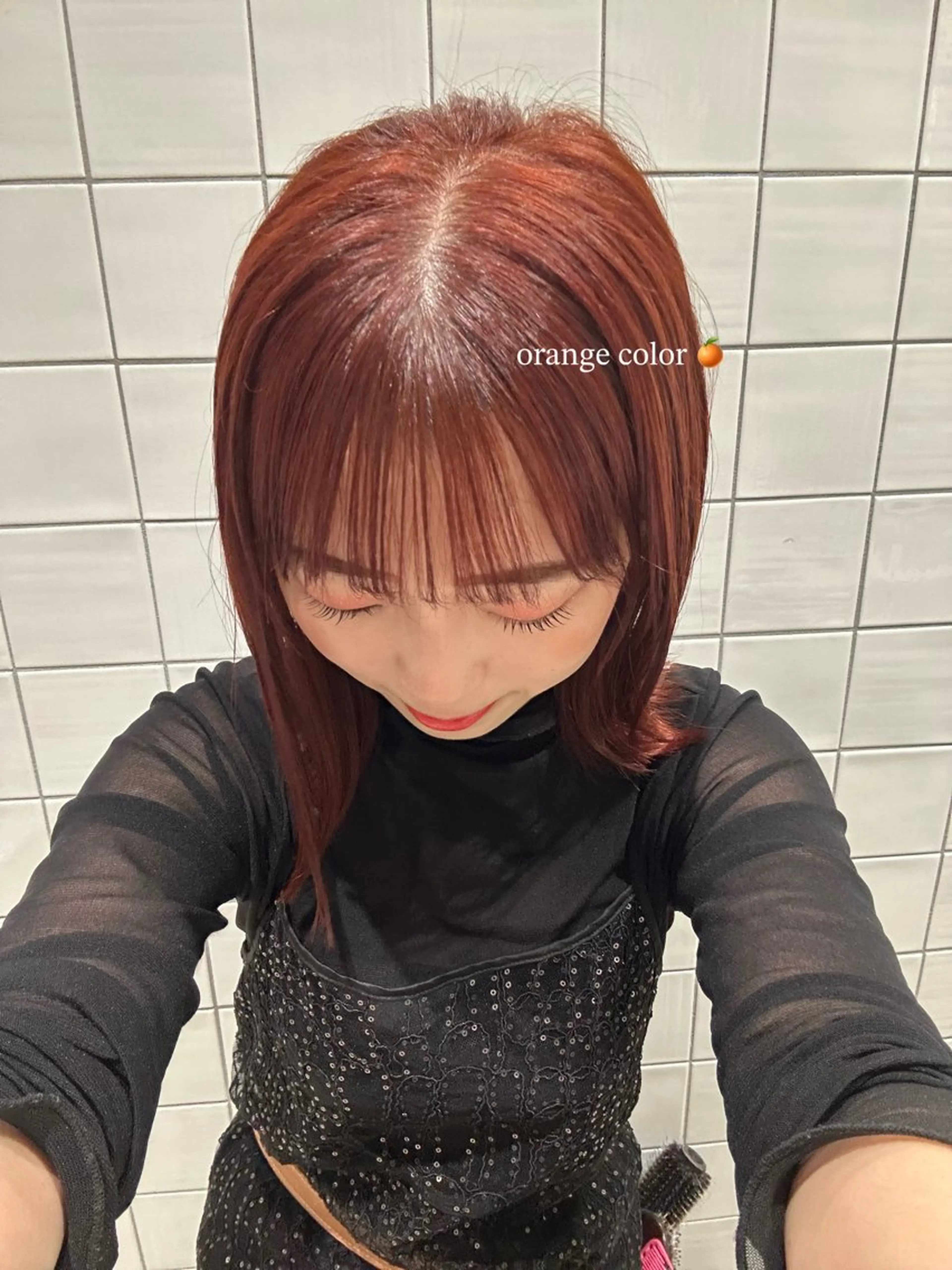 ミディアム ヘアカラー yuka♡/ショート カット/暖色カラーのヘアスタイル