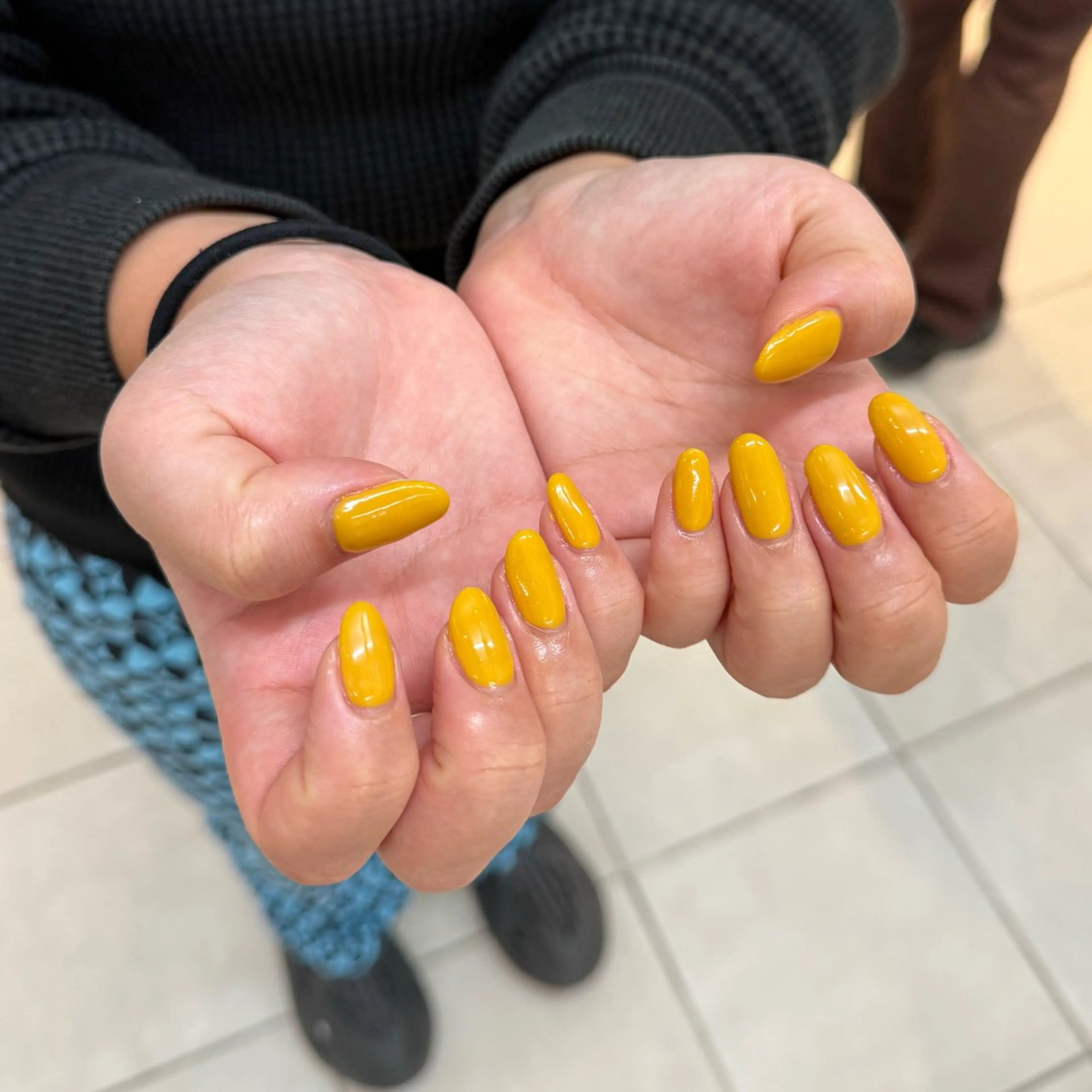 ネイル 黄色 degﾟ kaguyaのネイルデザイン