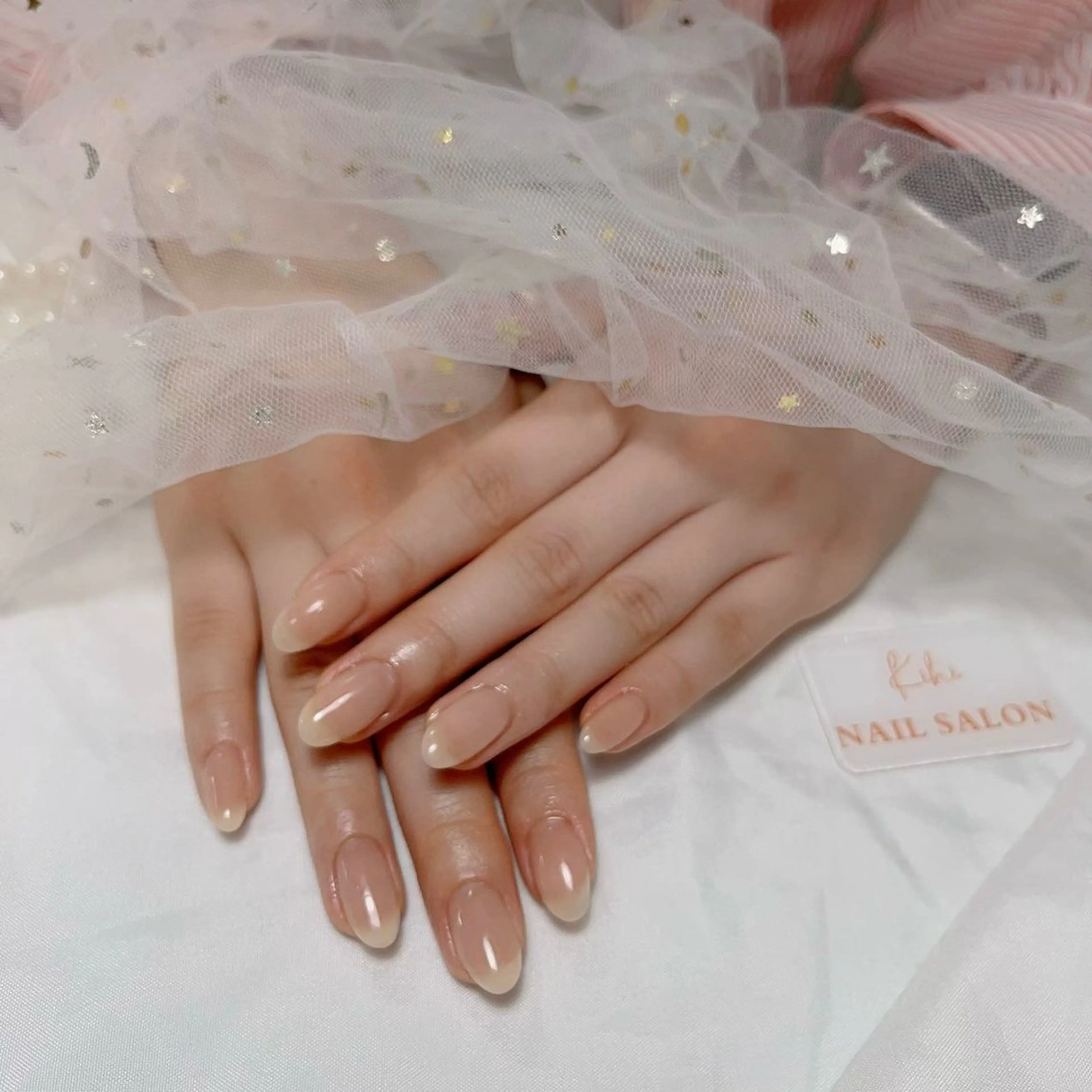 ネイル アートネイル フレンチネイル ジェルネイル グラデーション 韓国ネイル ハンドネイル ハンドケア さくら💮💮 【オフ無料】のネイルデザイン