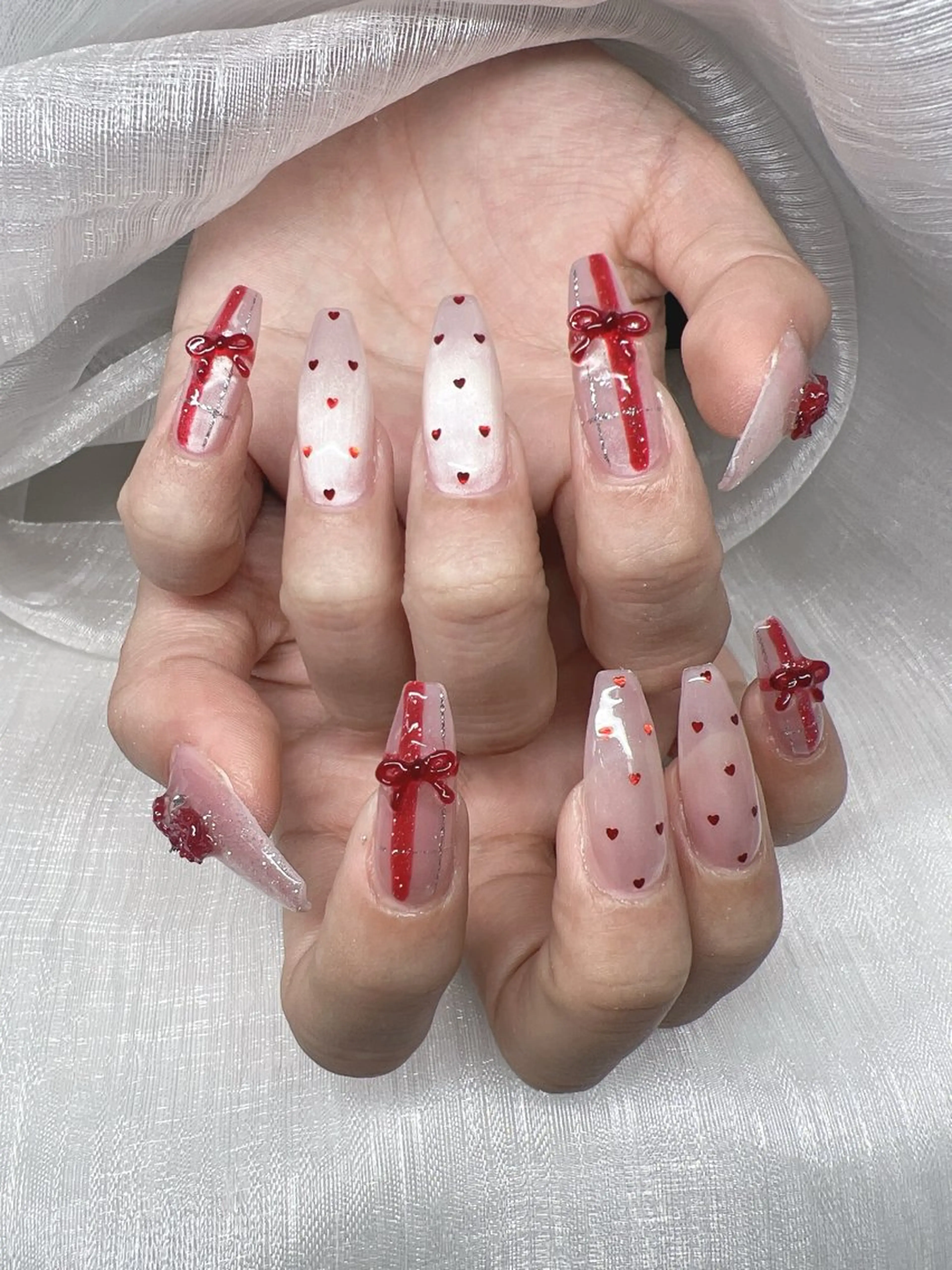ネイル ハンドネイル Lee Nails チップ長さだし専門店のネイルデザイン