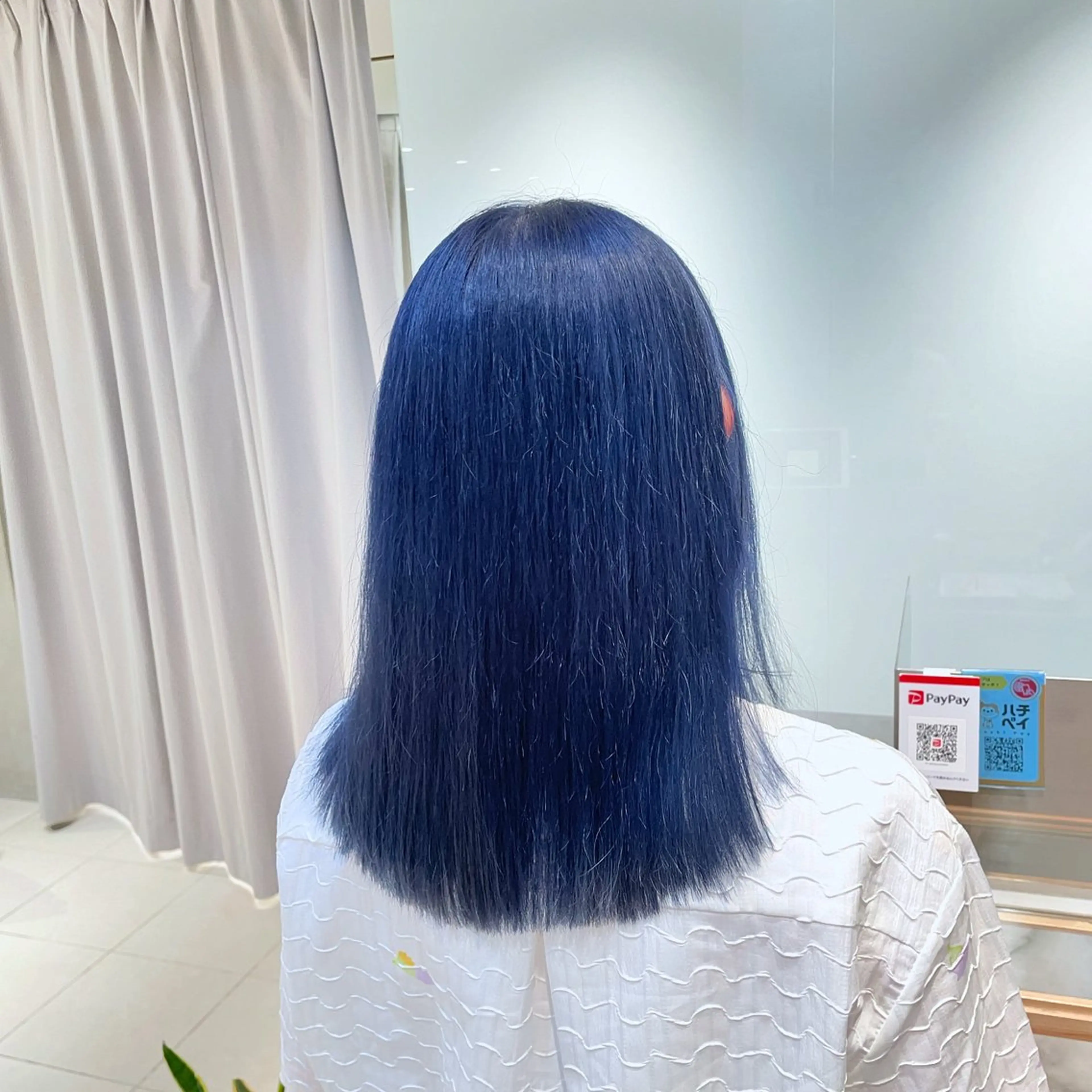 ロング カラー ヘアアレンジ ブリーチ ブルーカラー ネイビーカラー 縮毛矯正 ヘアカラー トリートメント ヘッドスパ ヘアセット 艶髪✨寒色カラー✨ 翁長孝輔のヘアスタイル