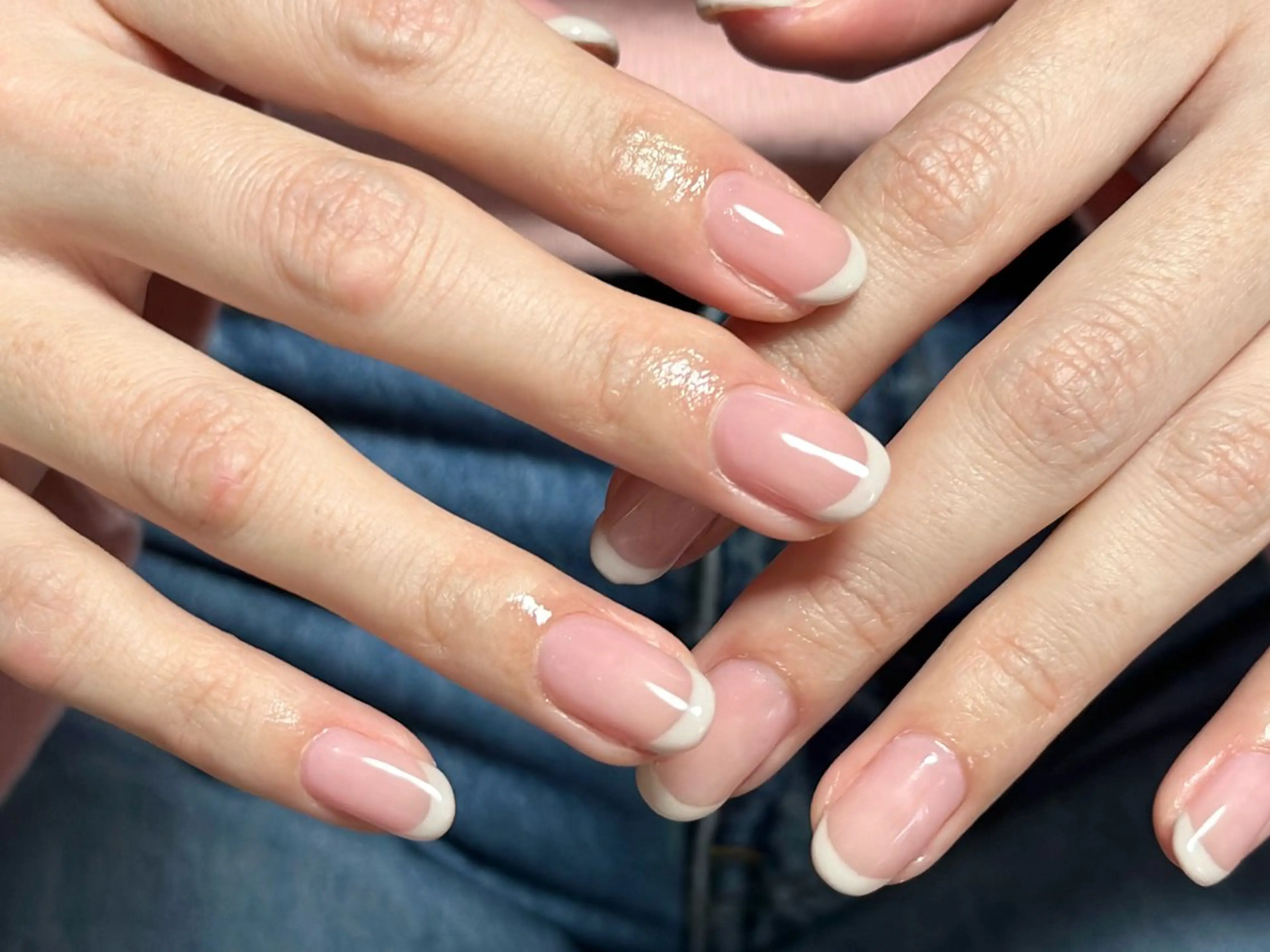 ネイル フレンチネイル オフィスネイル ピンク シンプルネイル bibiwoo Ayakoのネイルデザイン