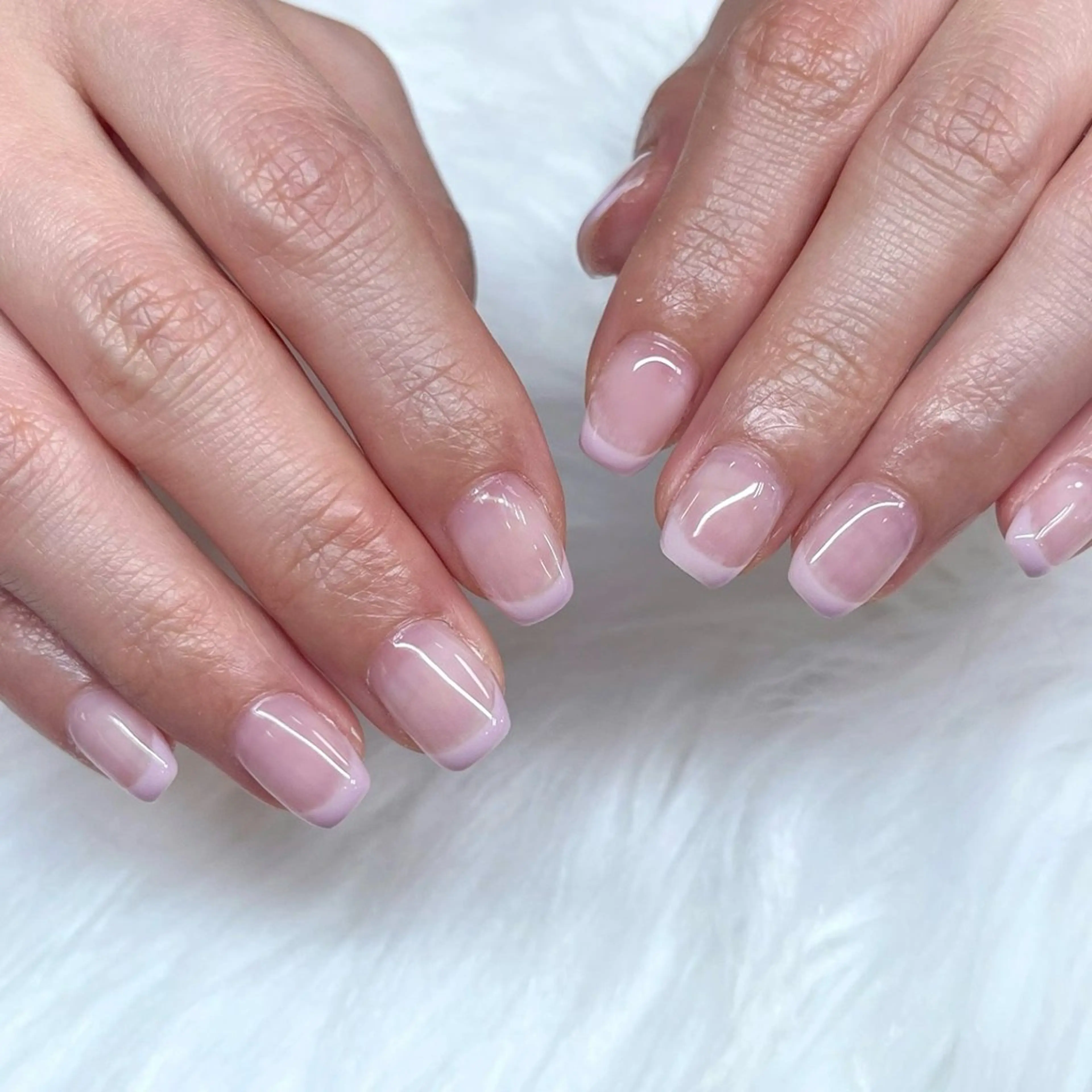 ネイル クリアネイル フレンチネイル ピンク Lea lea所属・Lealea nのネイルデザイン