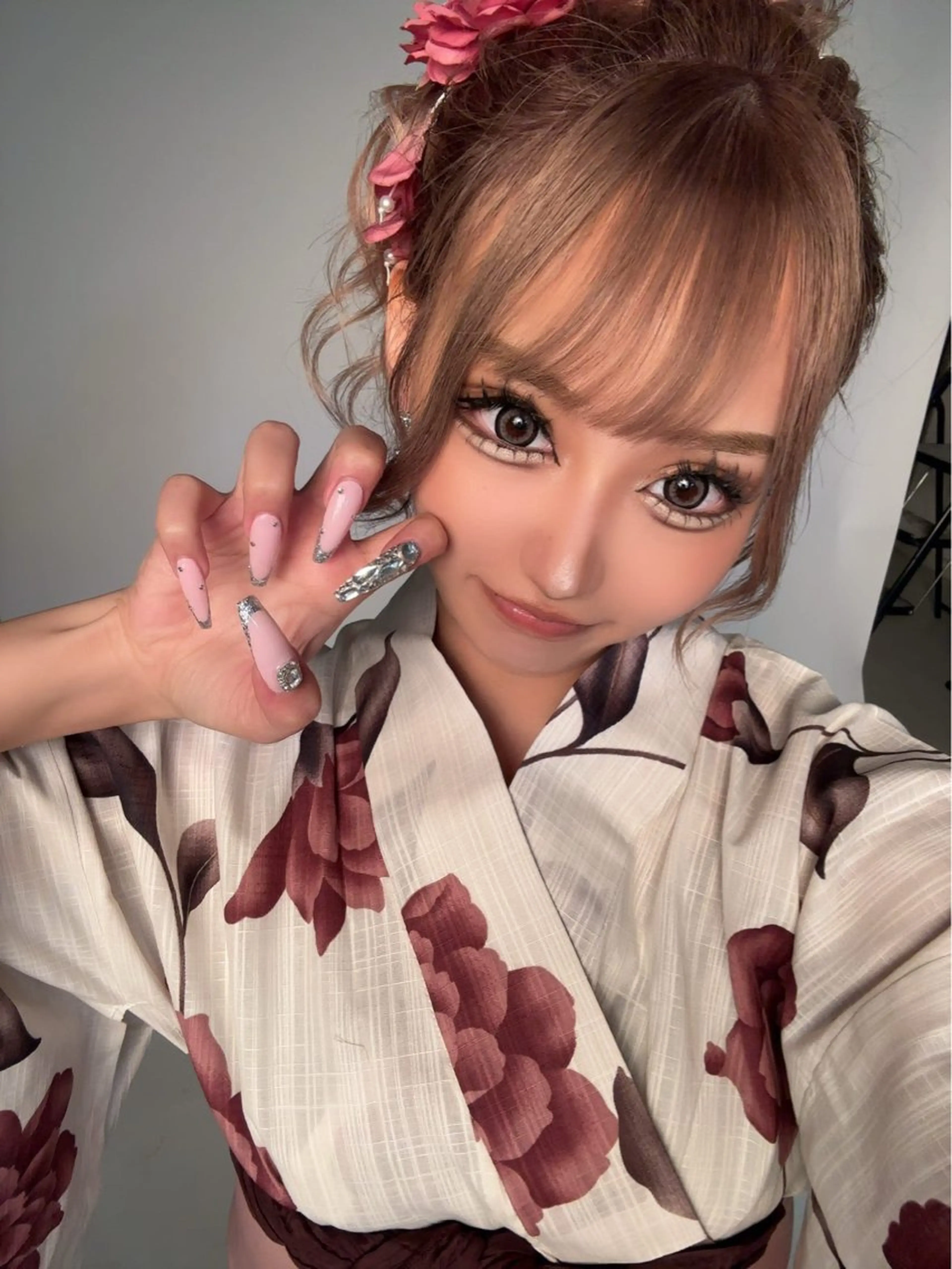 ネイル ラメ(グリッター) ピンク シルバー ハンドネイル Nail Salon Ripe所属・Nail Salon Ripeのネイルデザイン