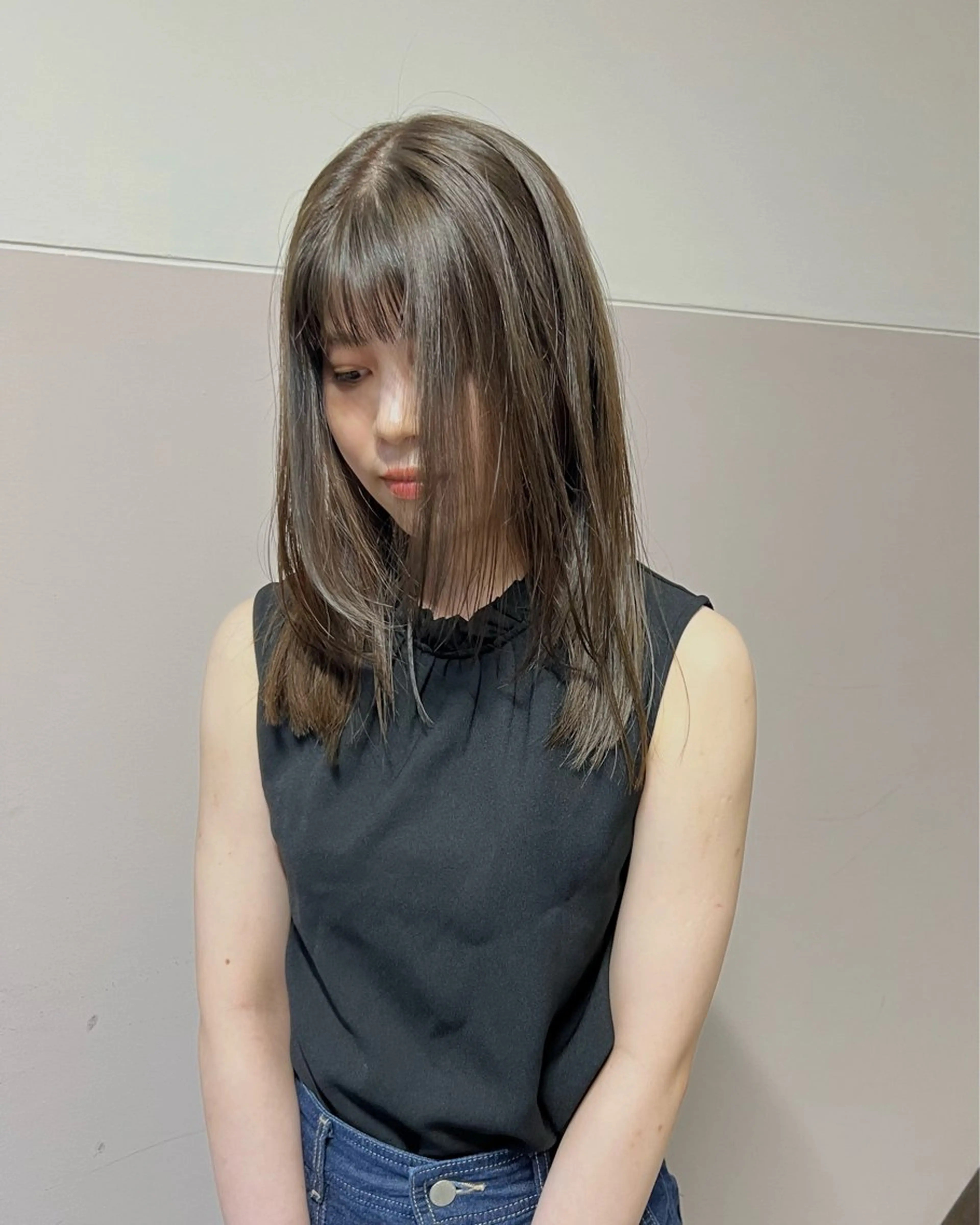 セミロング カラー ヘアカラー トリートメント 樫原裕二 /柔らかいカラーのヘアスタイル