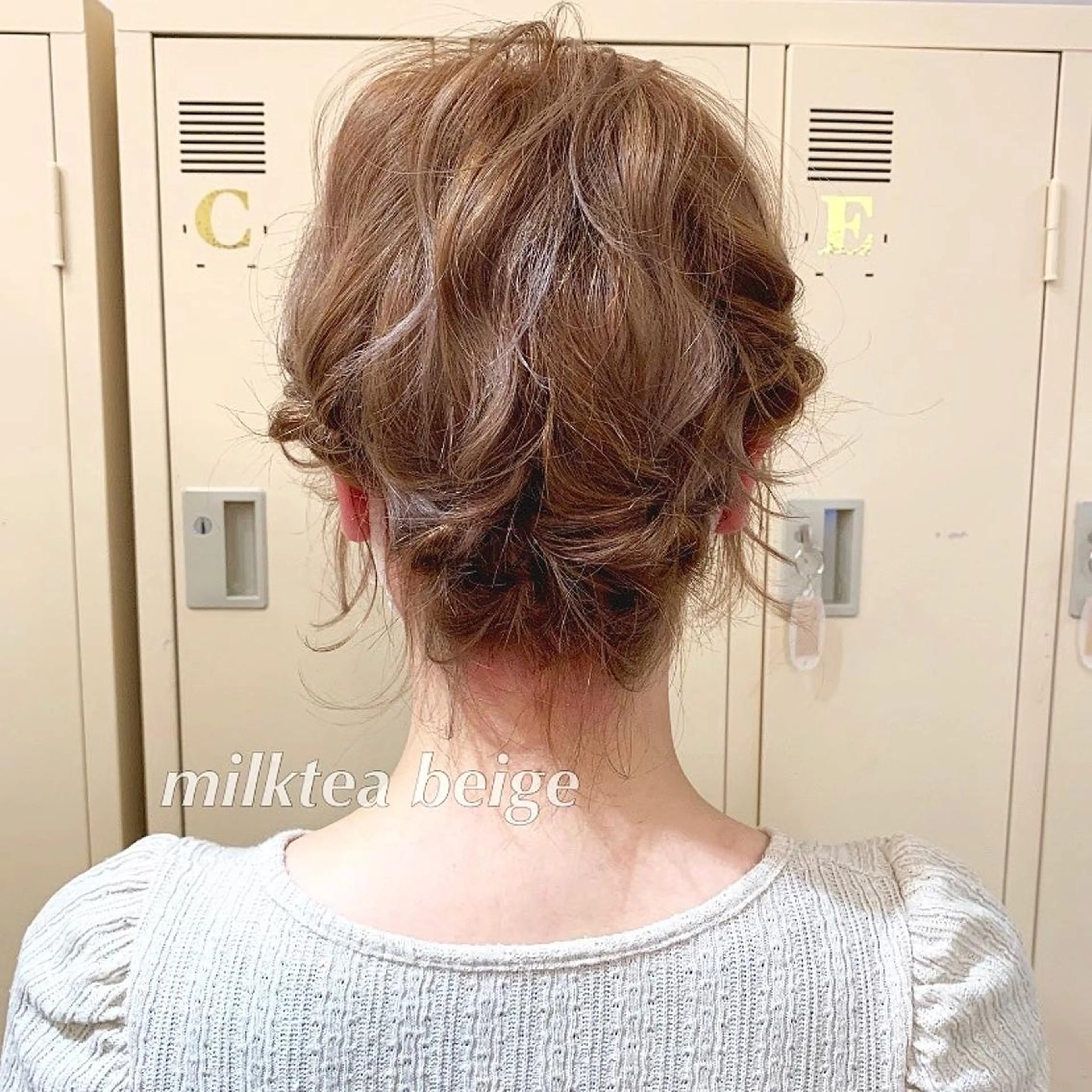 ショート カラー ヘアアレンジ 代表🎀 ふわモテ愛 され髪🩷yumiのヘアスタイル