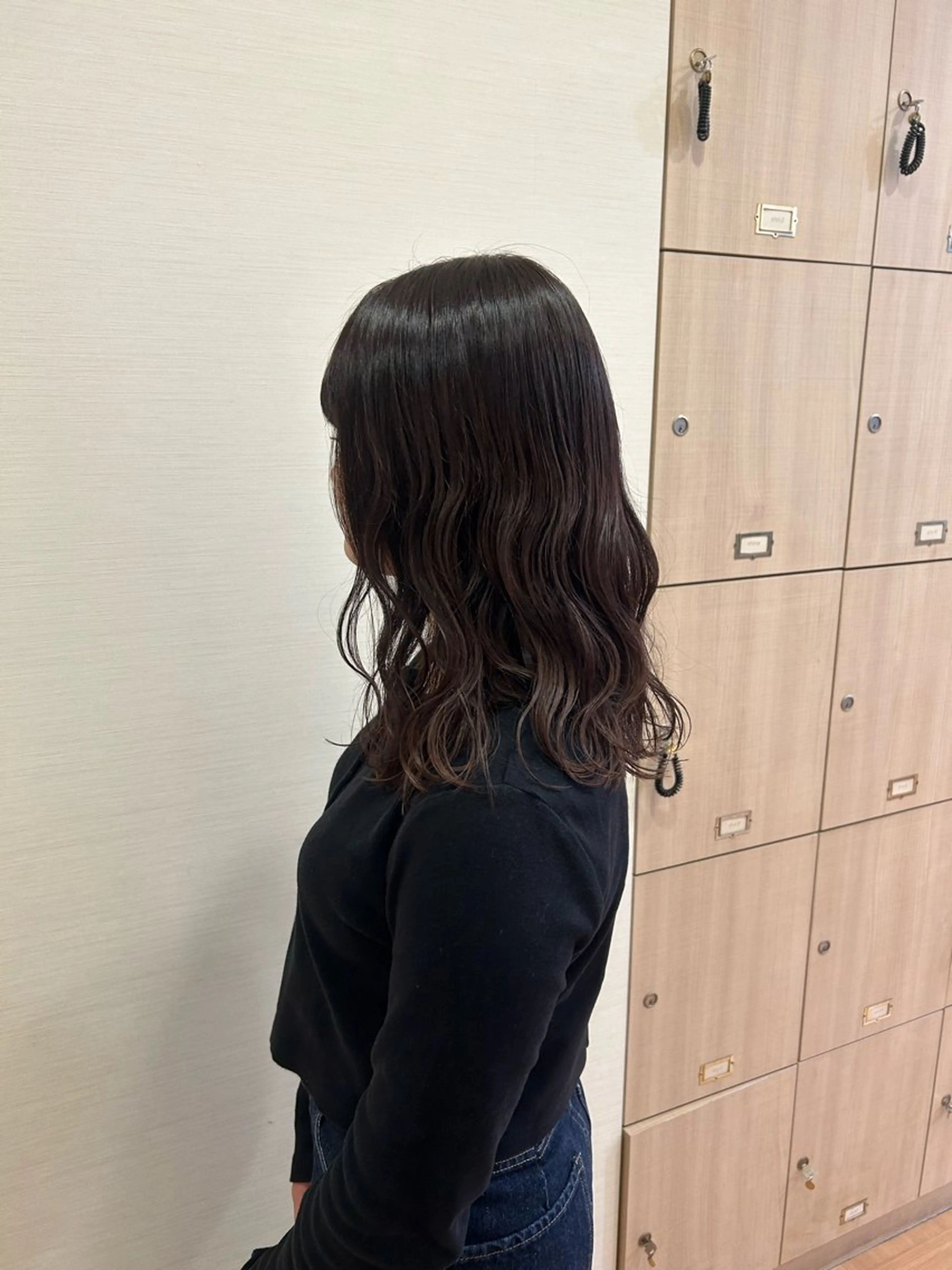 ミディアム カラー ミ ユのヘアスタイル