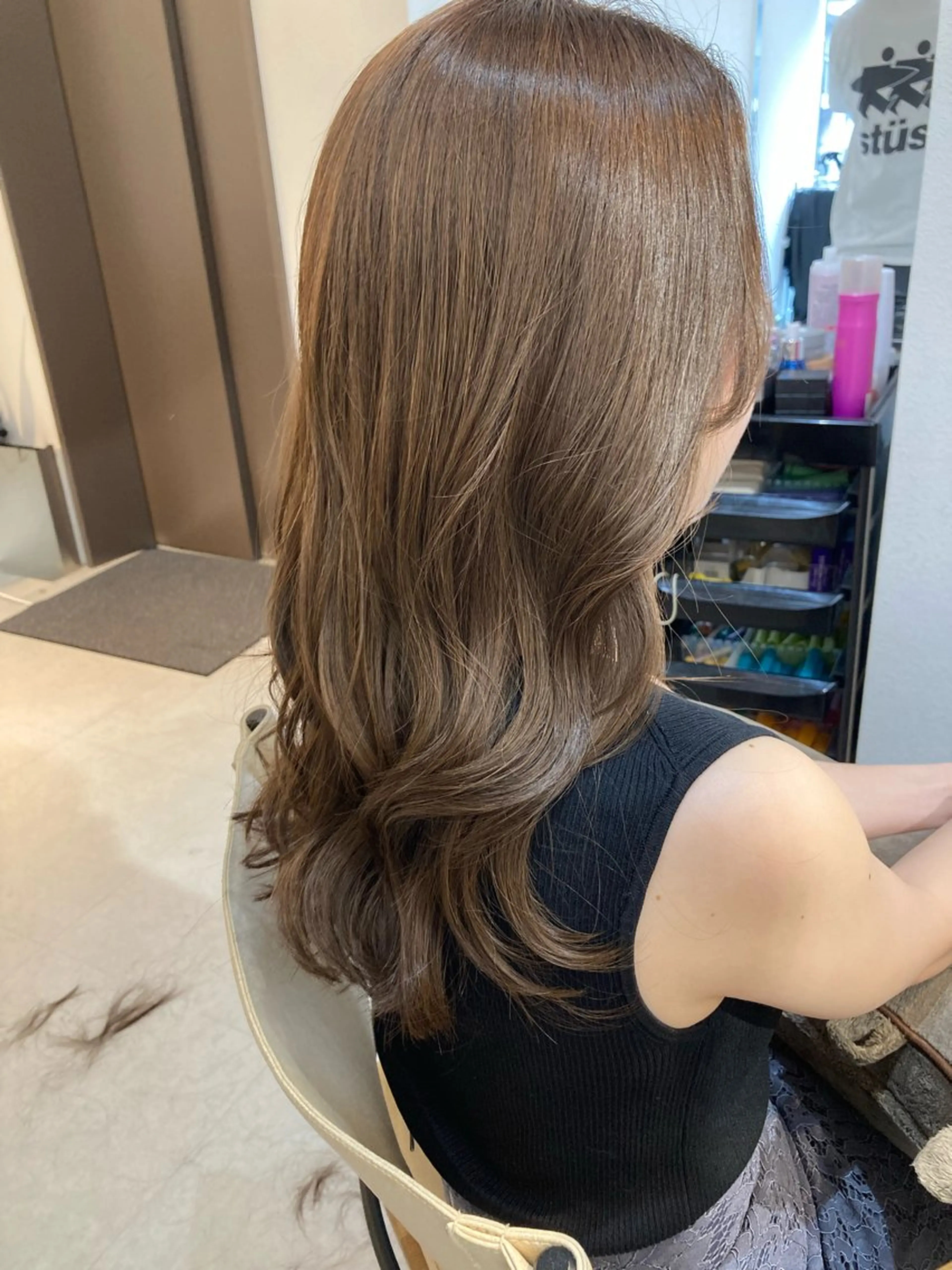 【平日限定!】前髪カット+艶オイルカラー+ハホニコトリートメント✨の写真