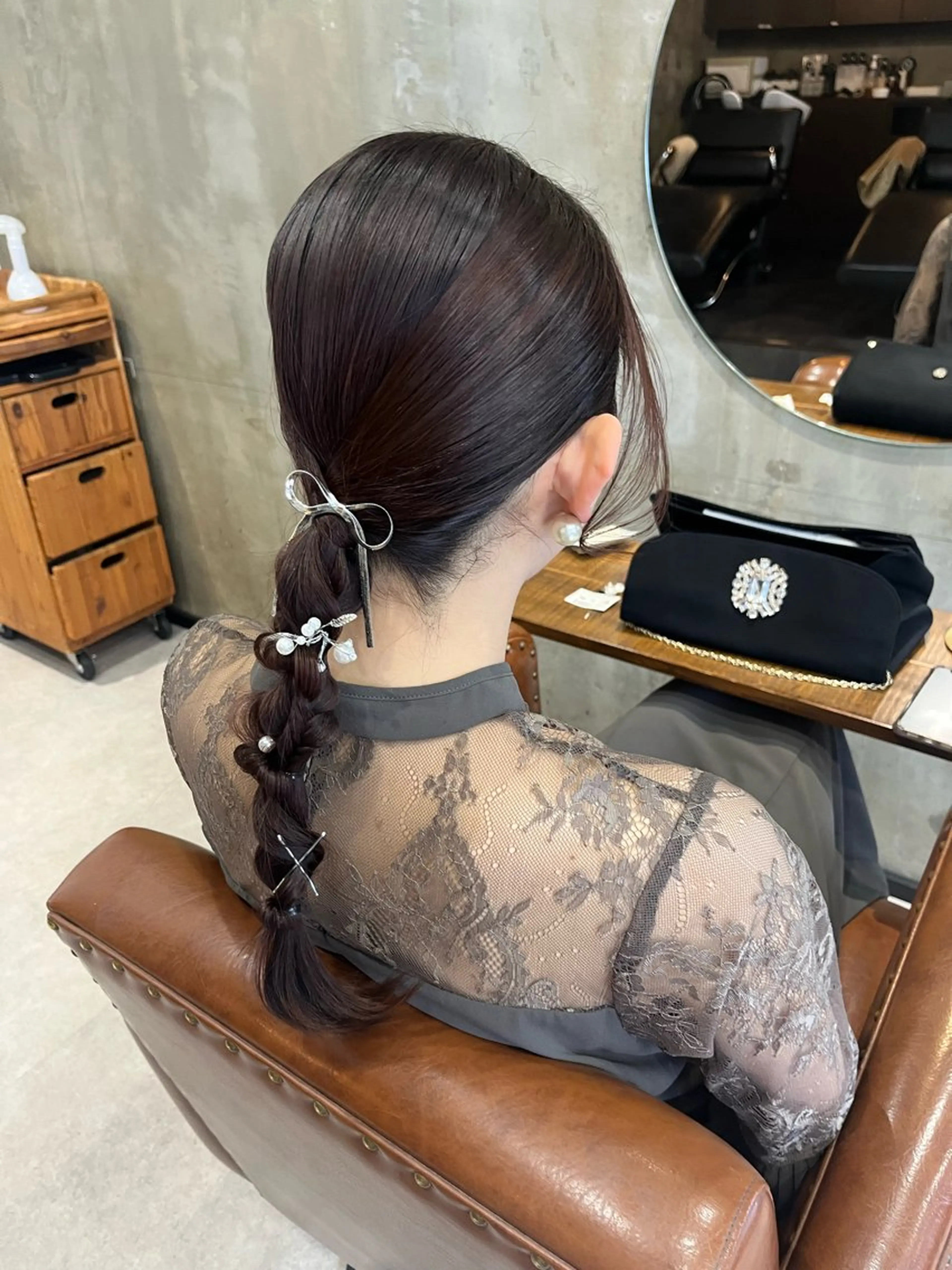 ロング カラー ヘアアレンジ Noele hair atelier(ノエルヘアアトリエ)所属・北上ゆい/個性派/ ナチュラルアレンジのヘアスタイル