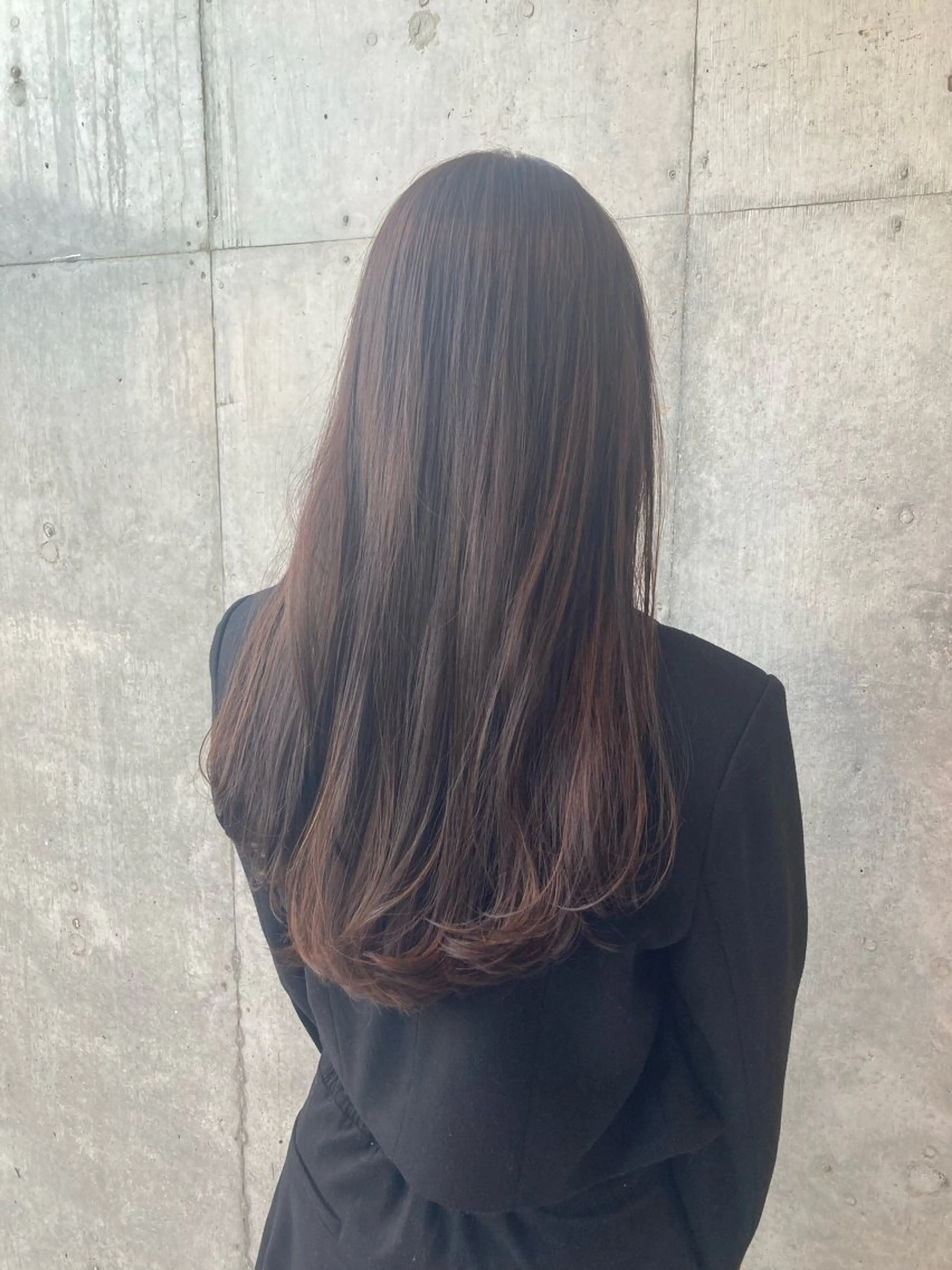 ロング カラー 透明感カラー カット ヘアカラー トリートメント 💎ボブ/似合わせの 達人/縮毛矯正/畔上のヘアスタイル