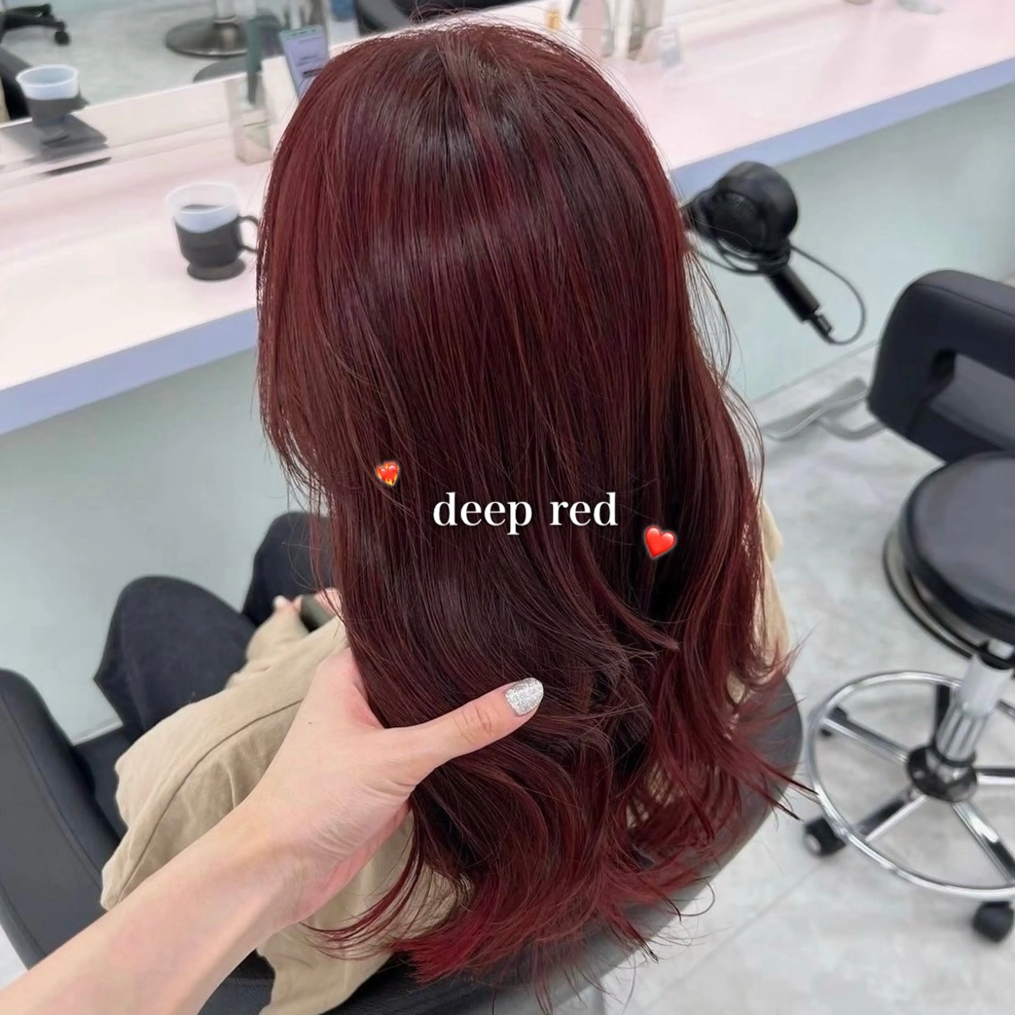 ロング カラー 韓国っぽ♡寒色/暗髪 🫧MOEKA🦋のヘアスタイル