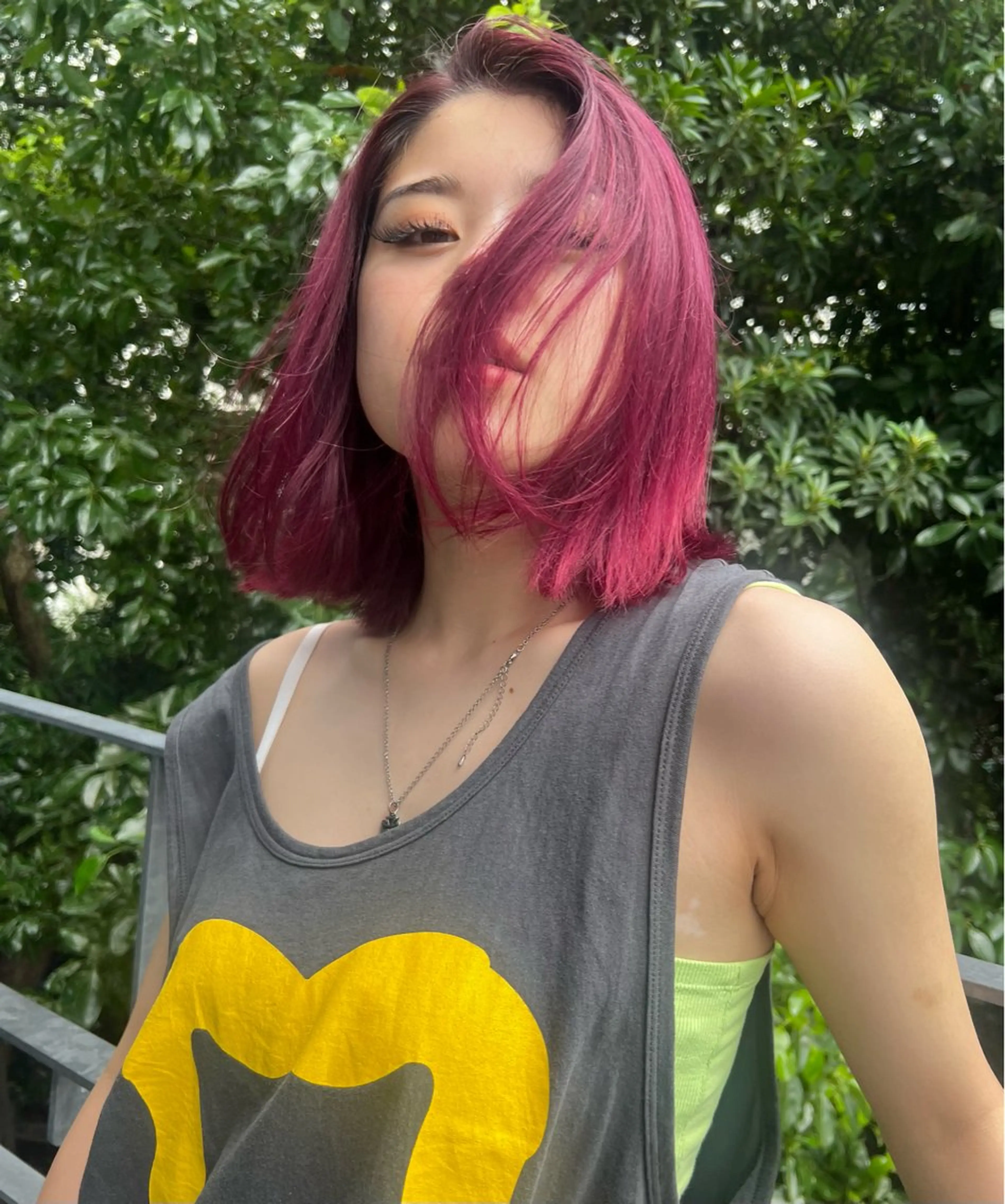 カラー YUI ハイトーンカラーのヘアスタイル