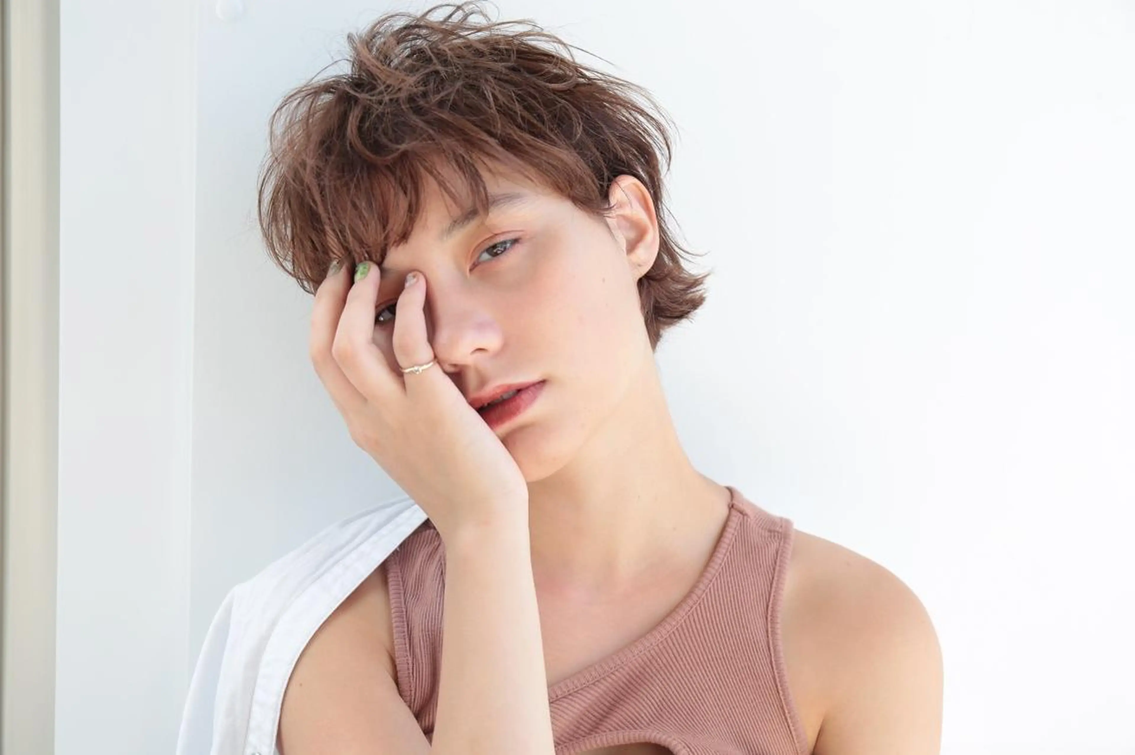 ショート カラー パーマ 山下 直人のヘアスタイル