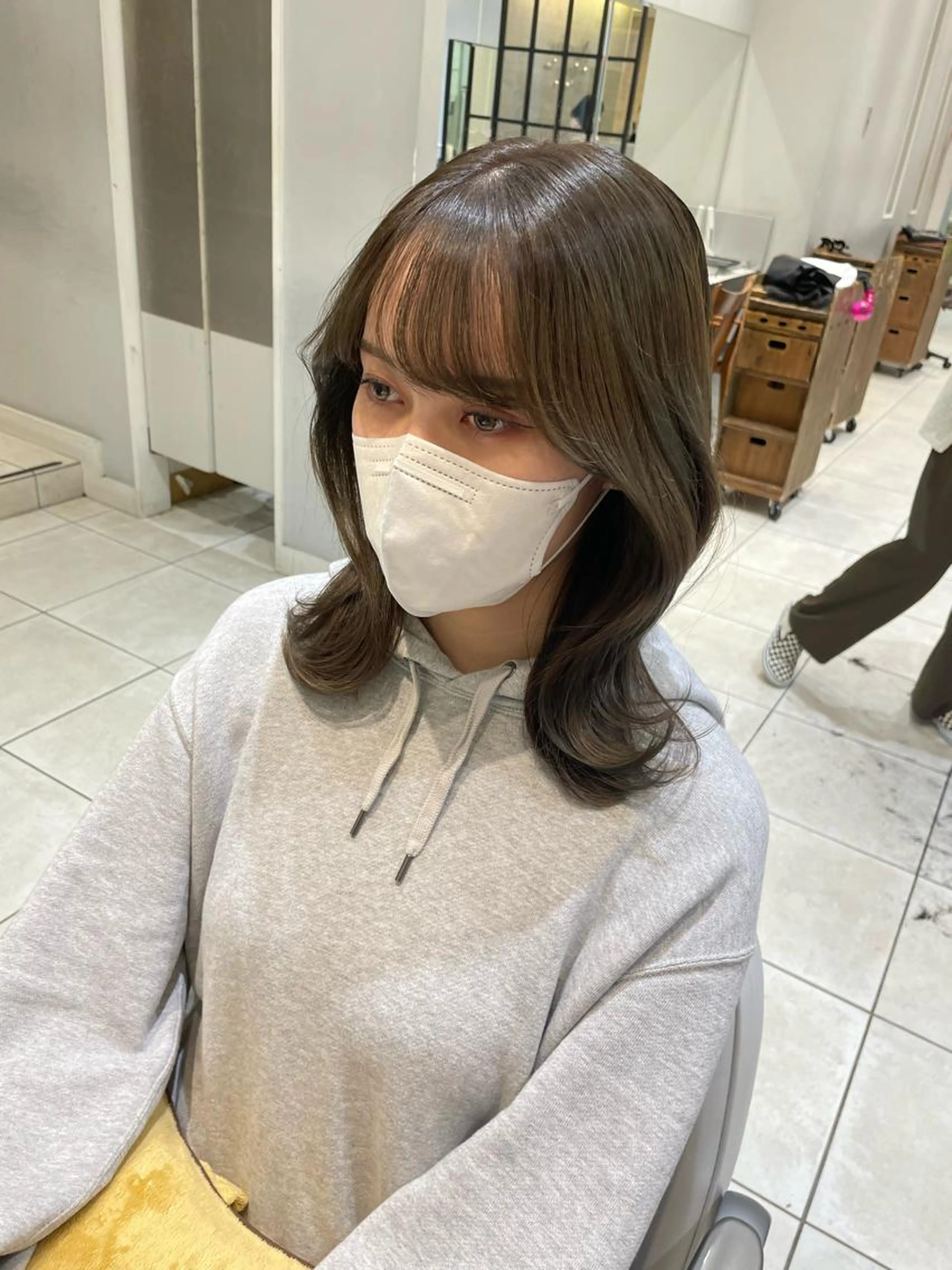 前髪カット➕カラー➕Aujua4stepトリートメントの写真