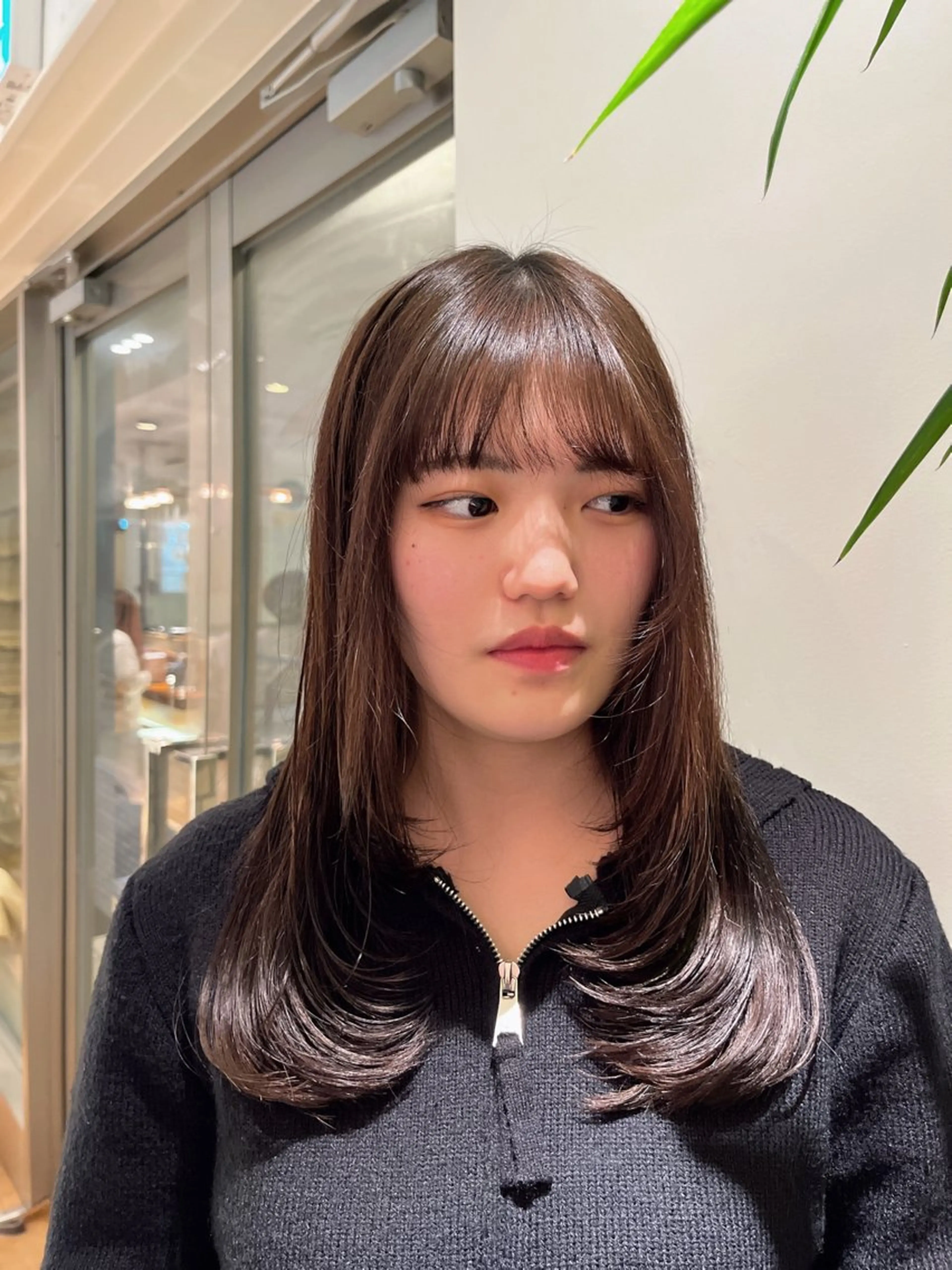 ロング 韓国レイヤーカット/ 美髪矯正/YUIのヘアスタイル
