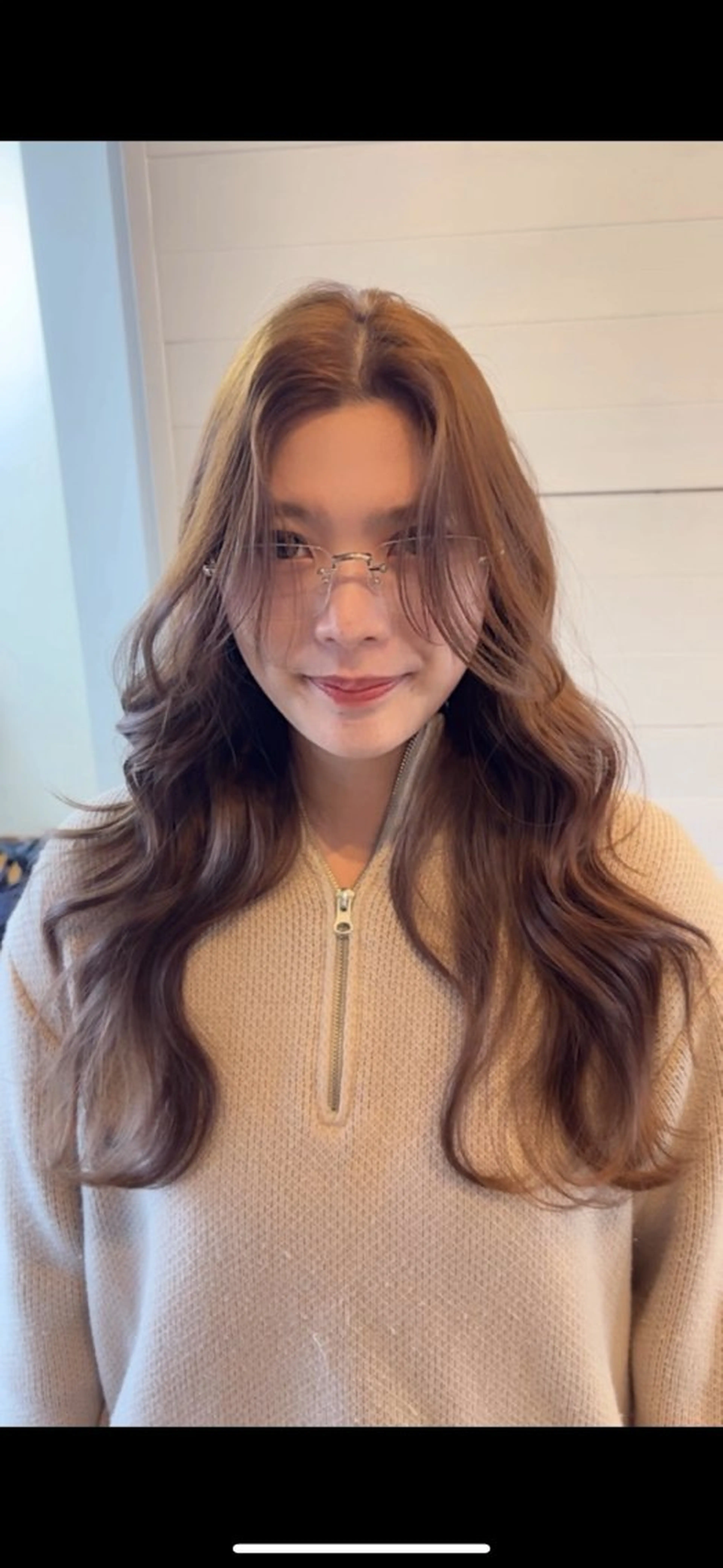 ロング 韓国風ヘア レイヤーカット カット ヘアカラー 🩰nanaka 🩰のヘアスタイル